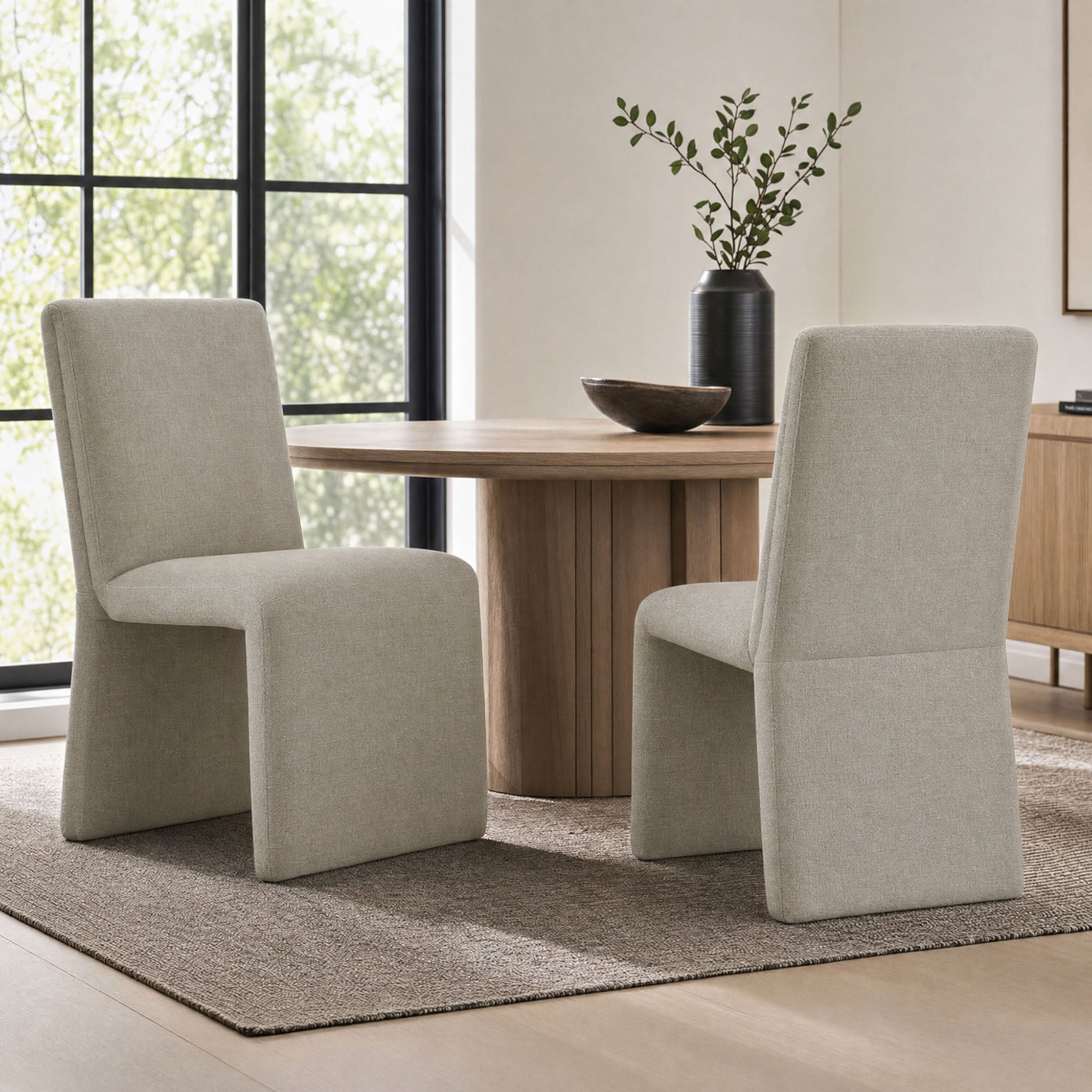 Modway EEI-7786 Emory Upholstered Fabric Dining Side Chair Set of 2