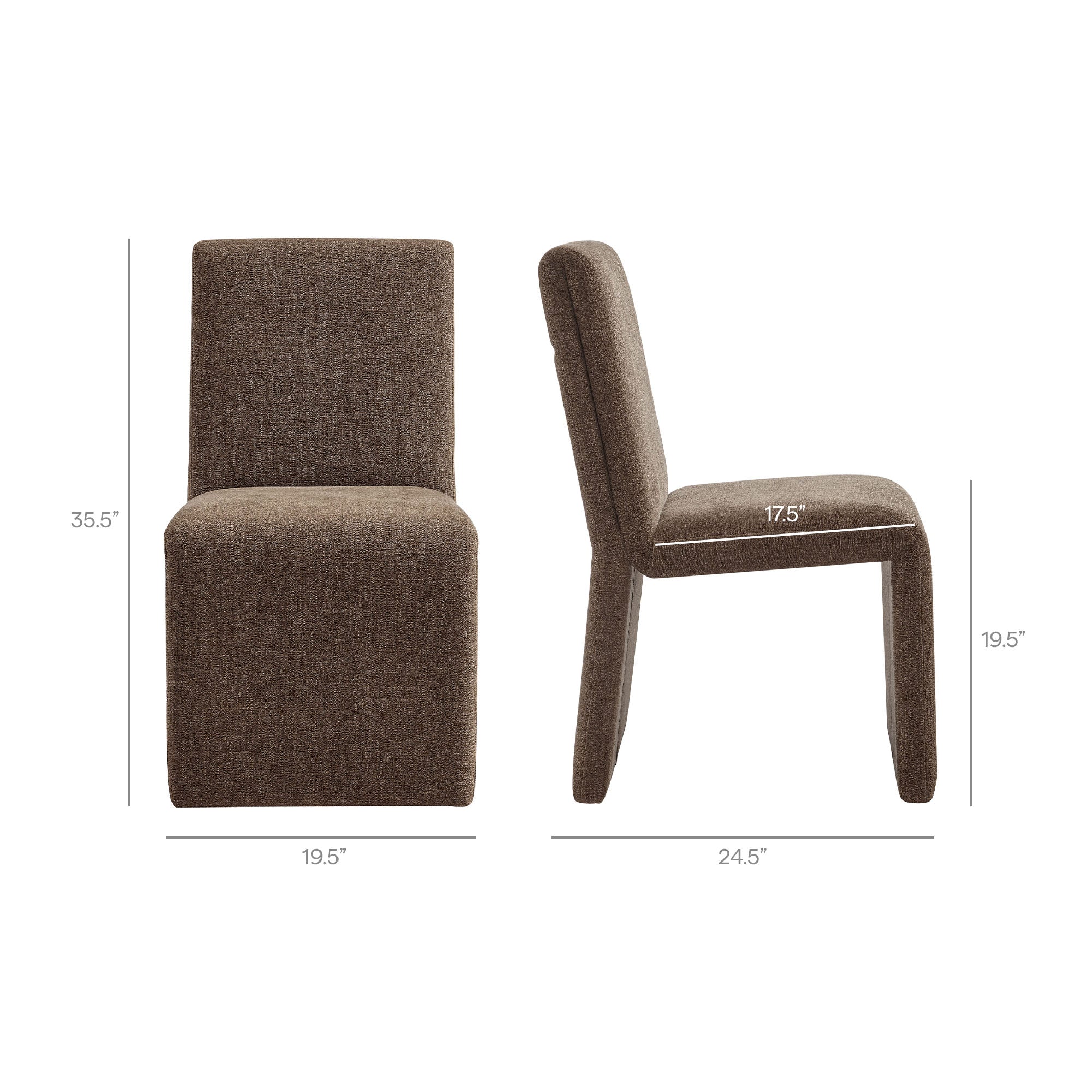 Modway EEI-7786 Emory Upholstered Fabric Dining Side Chair Set of 2