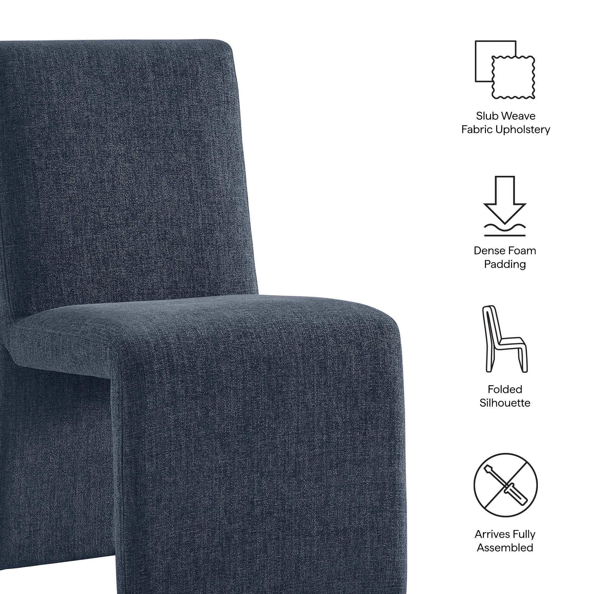 Modway EEI-7786 Emory Upholstered Fabric Dining Side Chair Set of 2