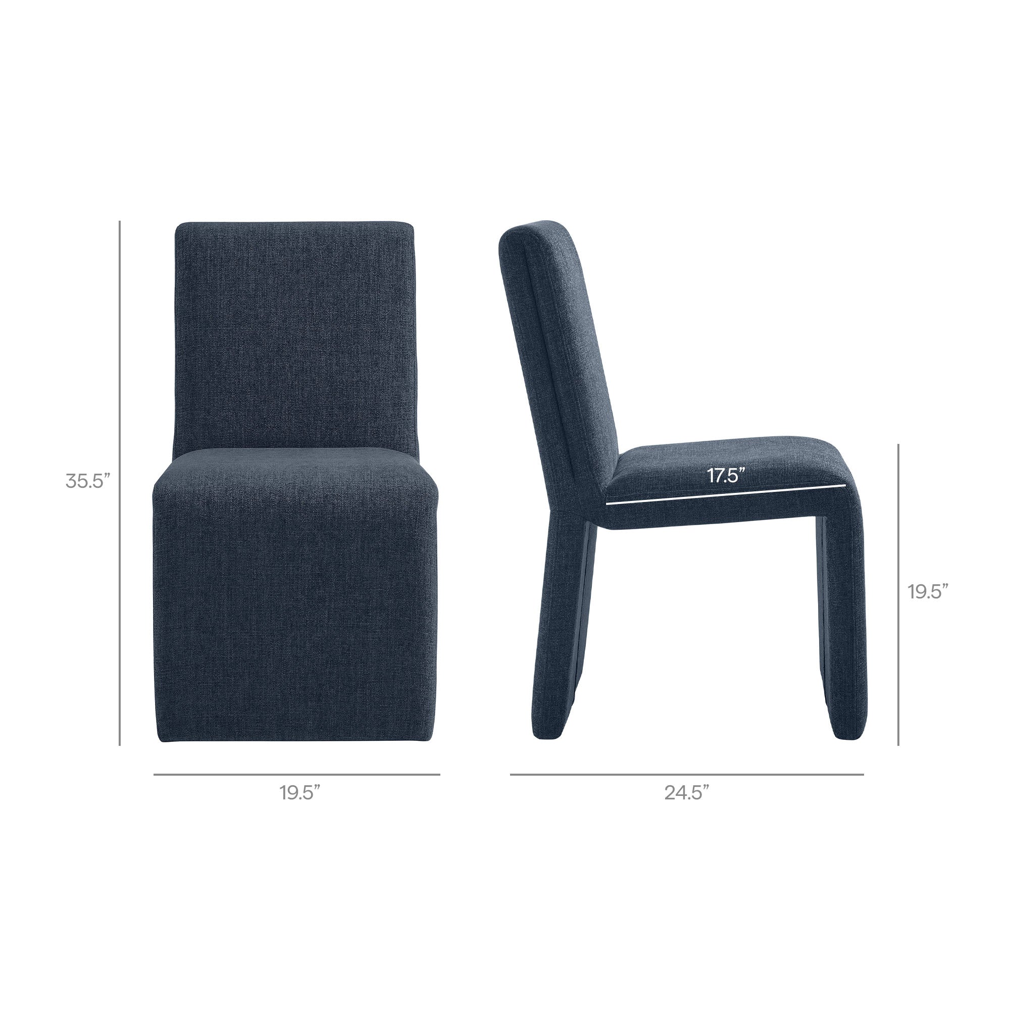 Modway EEI-7786 Emory Upholstered Fabric Dining Side Chair Set of 2