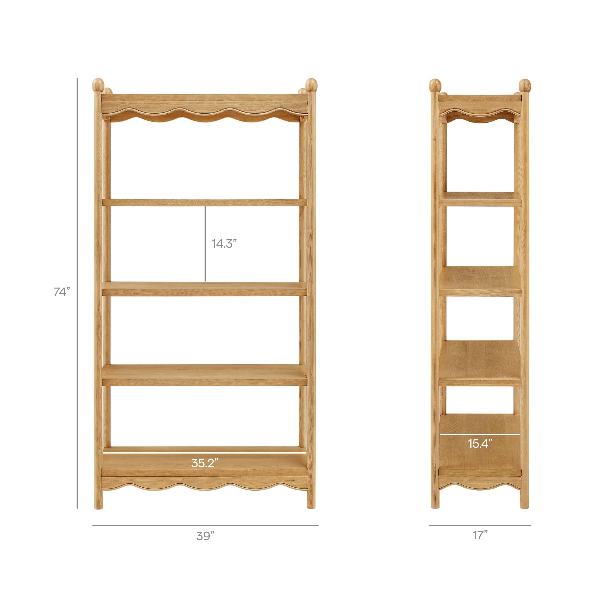 Modway Darcy 4-Tier Open Bookcase EEI-7793