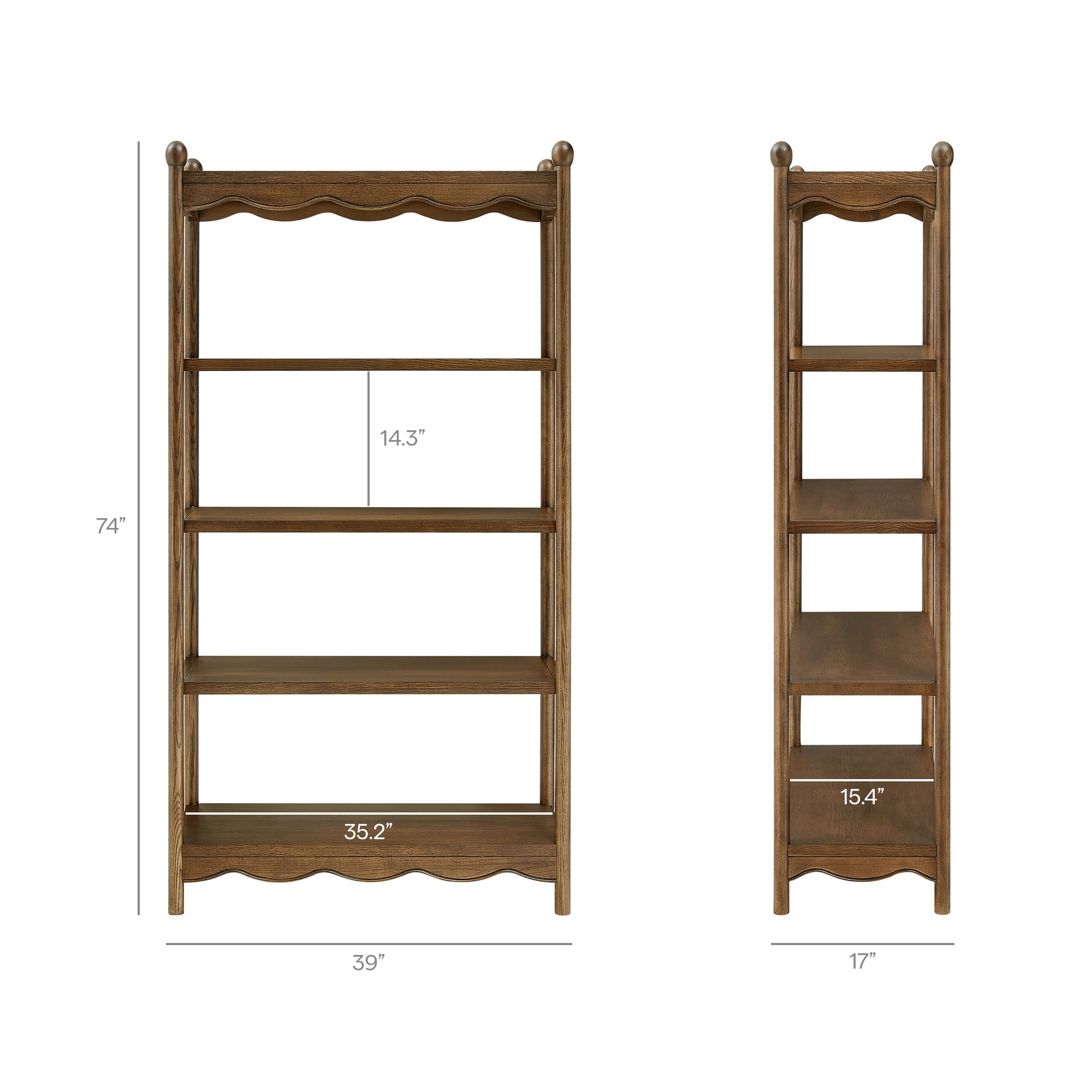 Modway Darcy 4-Tier Open Bookcase EEI-7793