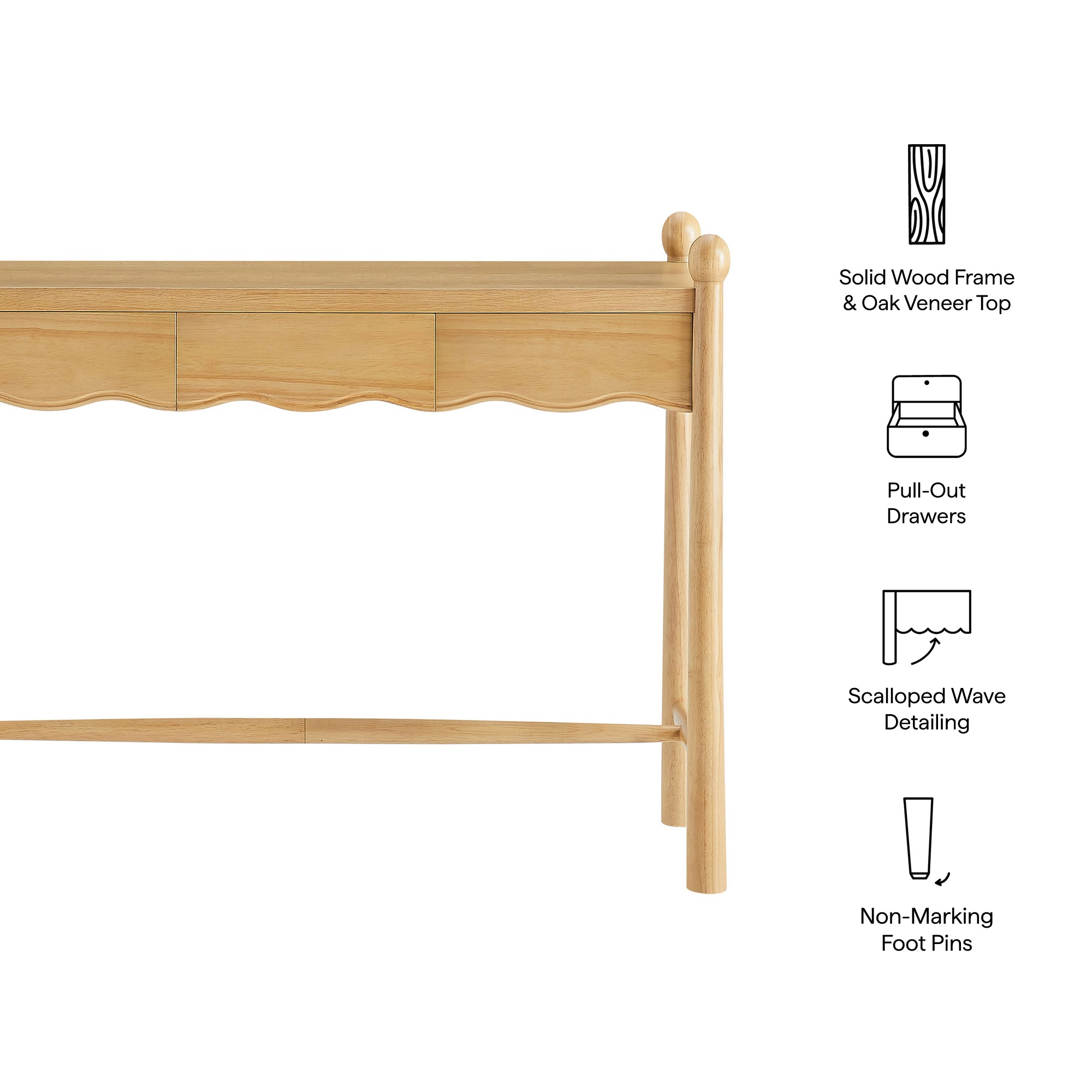 Modway Darcy 44 Inch Wood Console Table EEI-7794