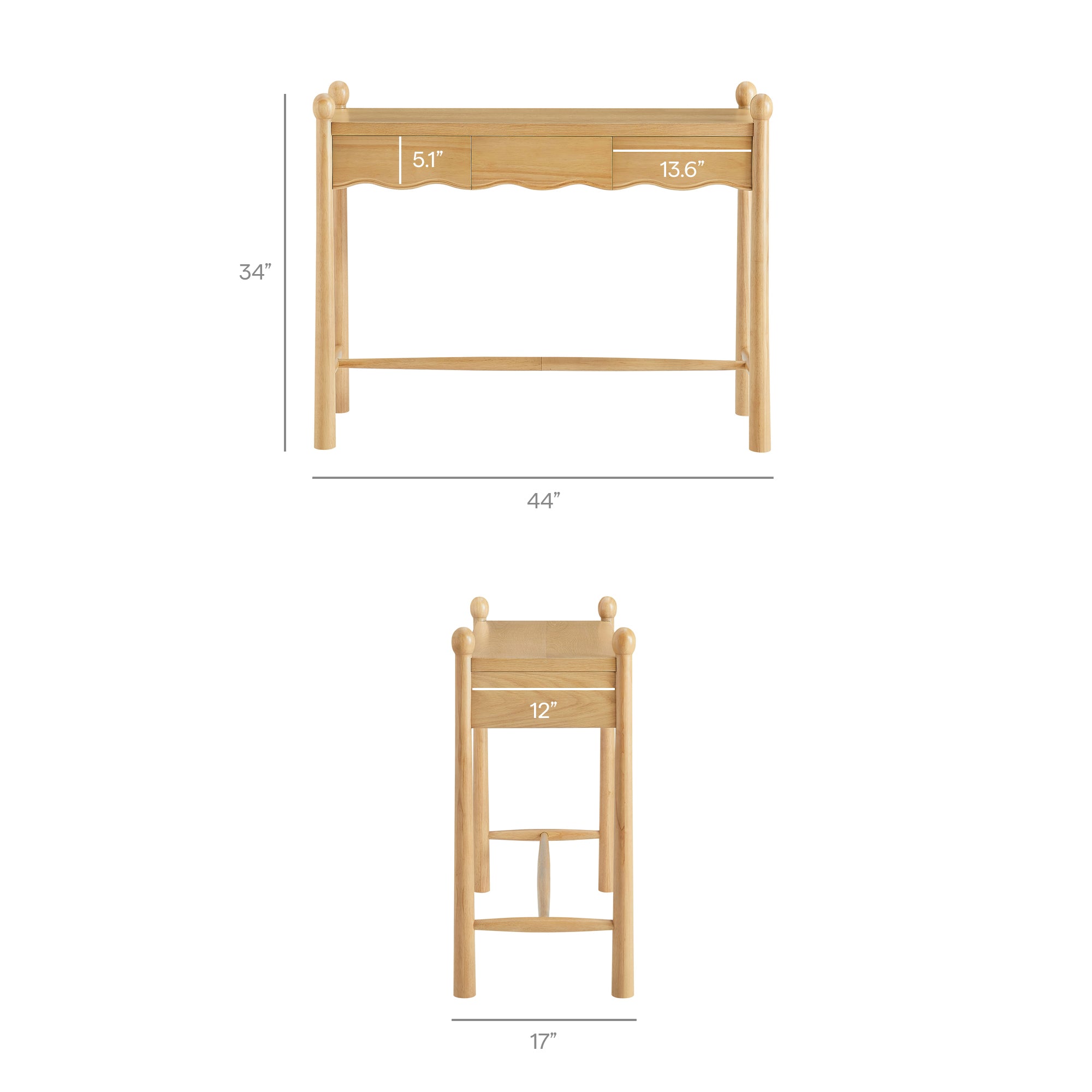 Modway Darcy 44 Inch Wood Console Table EEI-7794