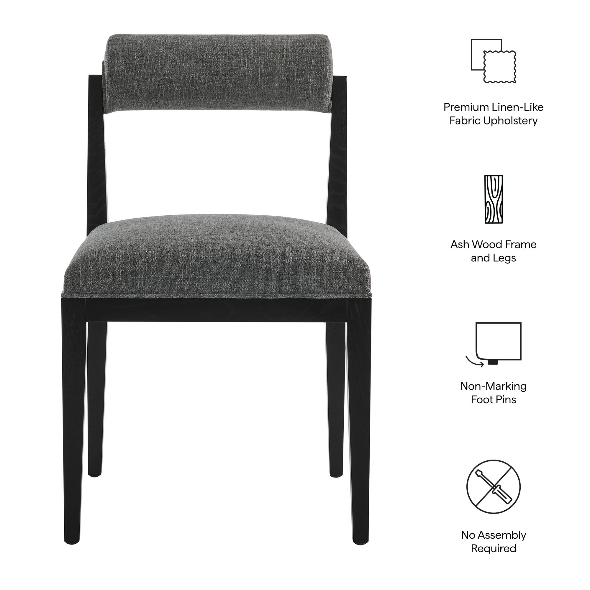 Modway EEI-7797 Kai Fabric Dining Chair Set of 2