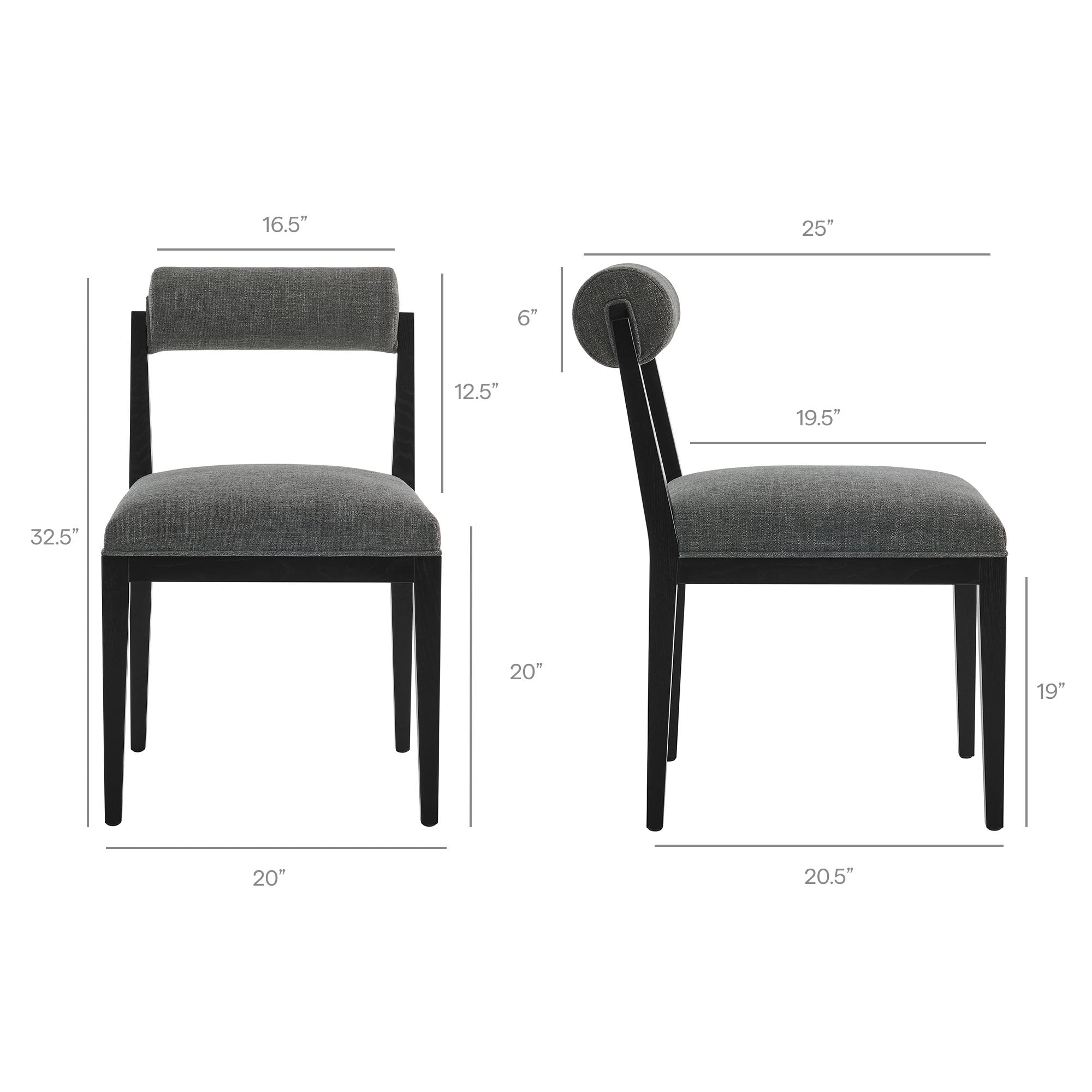 Modway EEI-7797 Kai Fabric Dining Chair Set of 2