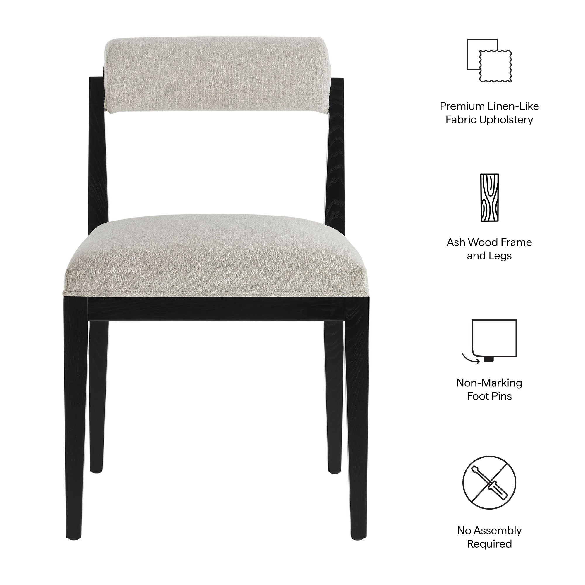 Modway EEI-7797 Kai Fabric Dining Chair Set of 2