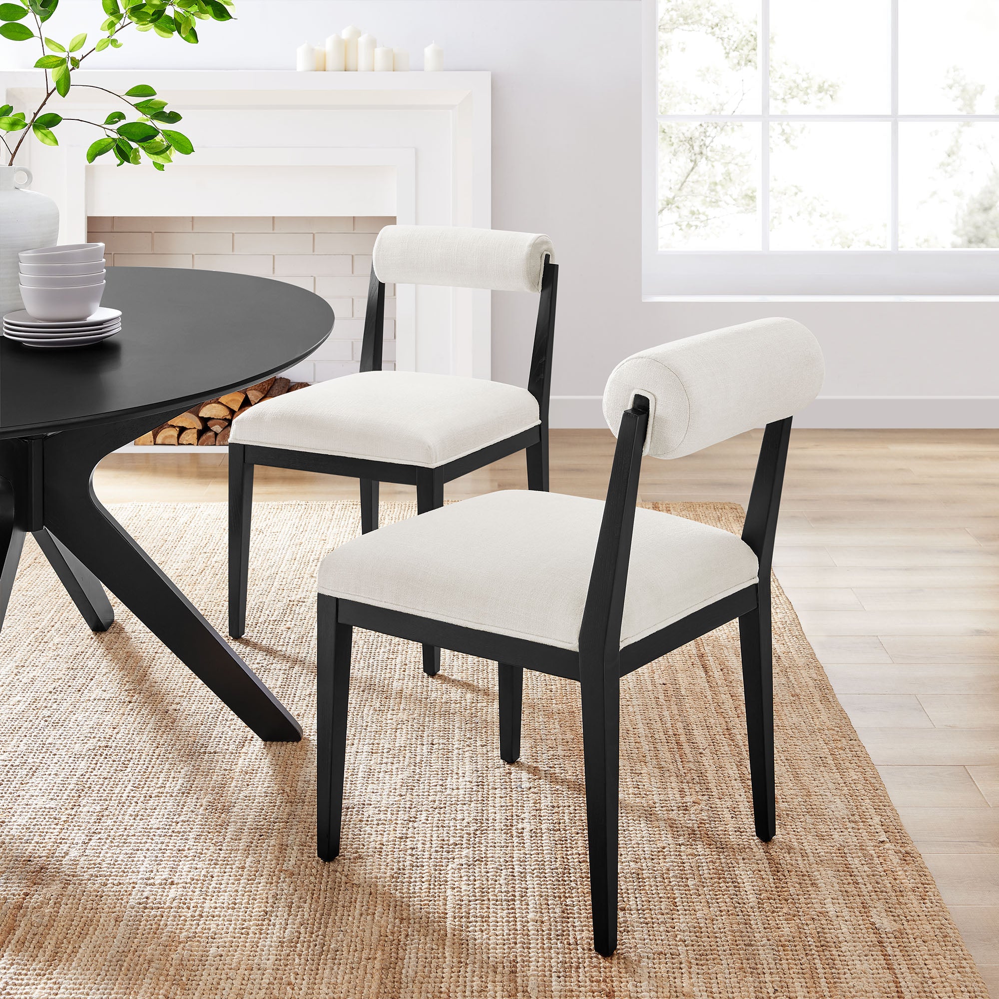 Modway EEI-7797 Kai Fabric Dining Chair Set of 2