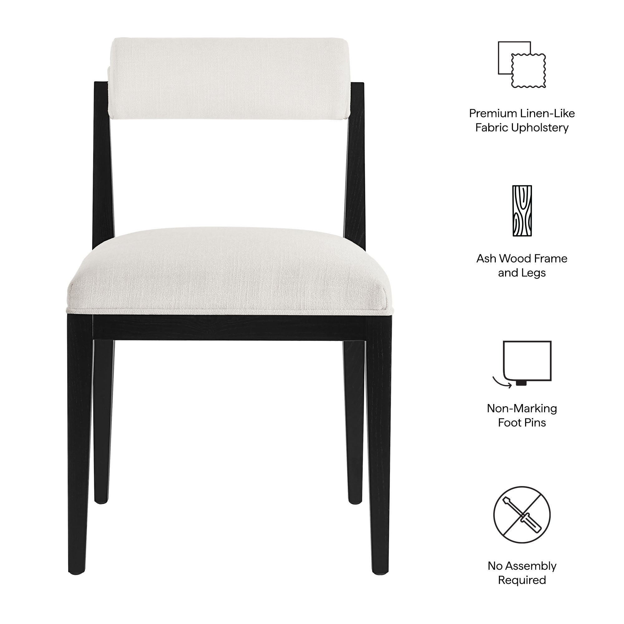 Modway EEI-7797 Kai Fabric Dining Chair Set of 2