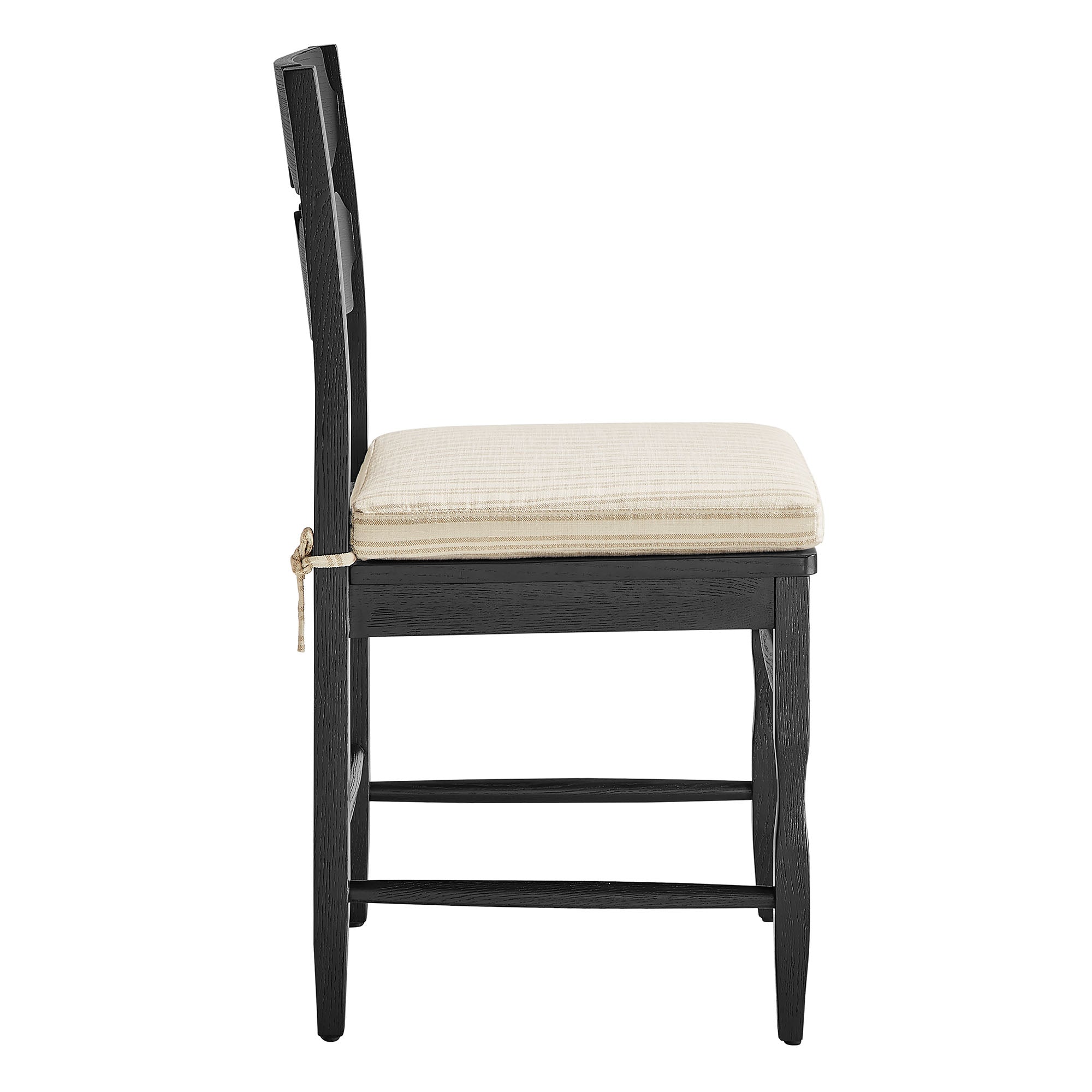 Modway EEI-7798 Jax Oak Wood Dining Chair With Wavy Razor Back and Cushion Set of 2