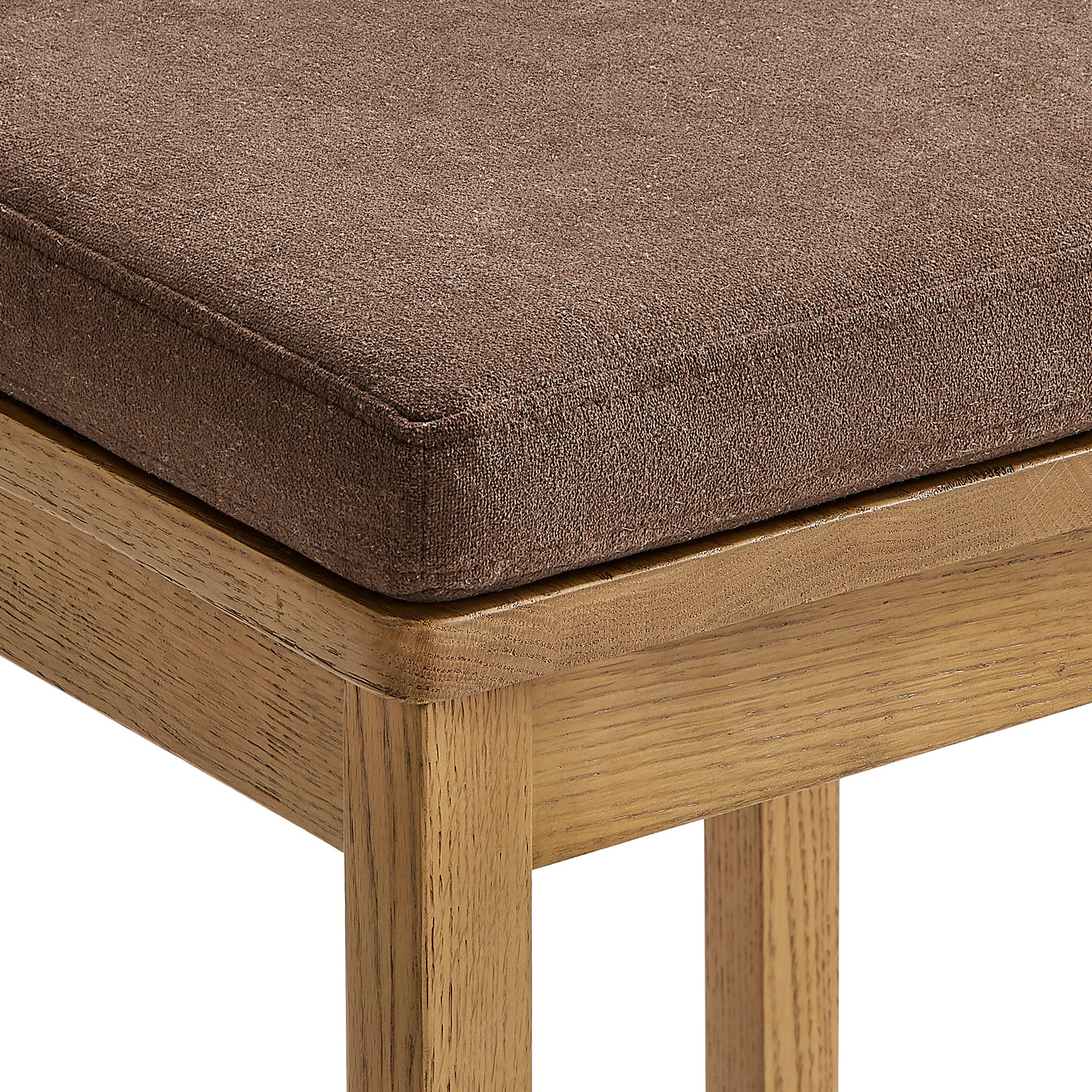 Modway EEI-7798 Jax Oak Wood Dining Chair With Wavy Razor Back and Cushion Set of 2