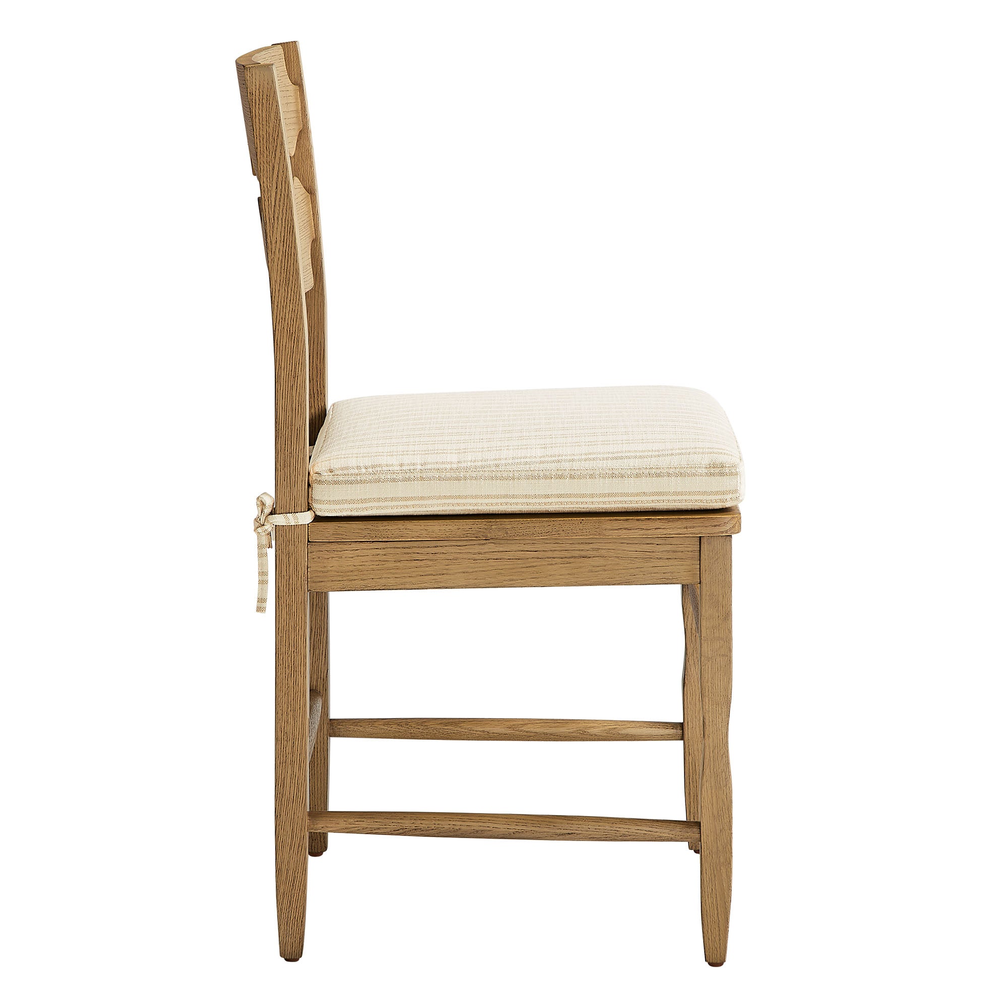 Modway EEI-7798 Jax Oak Wood Dining Chair With Wavy Razor Back and Cushion Set of 2