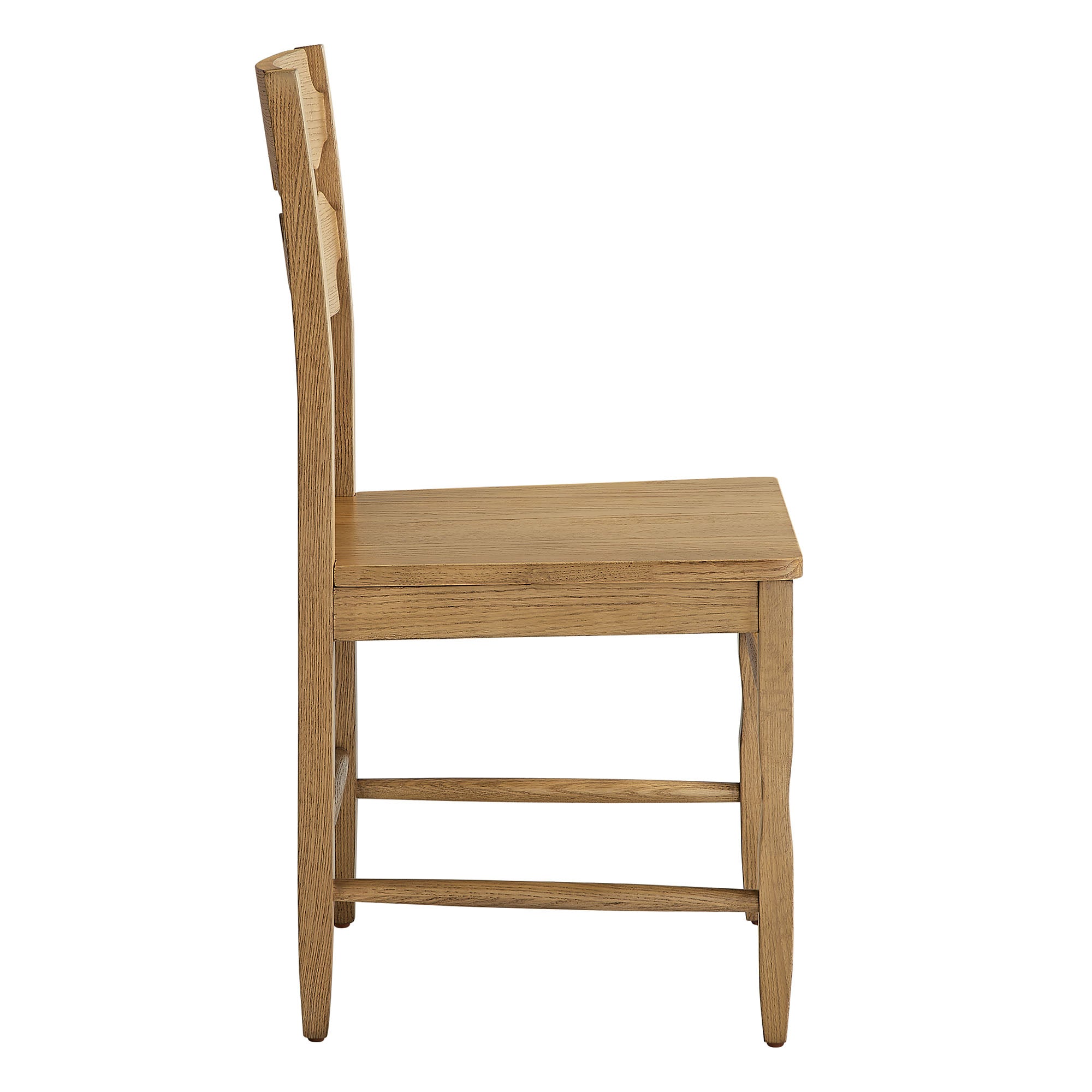 Modway EEI-7799 Jax Oak Wood Dining Chair With Wavy Razor Back Set of 2