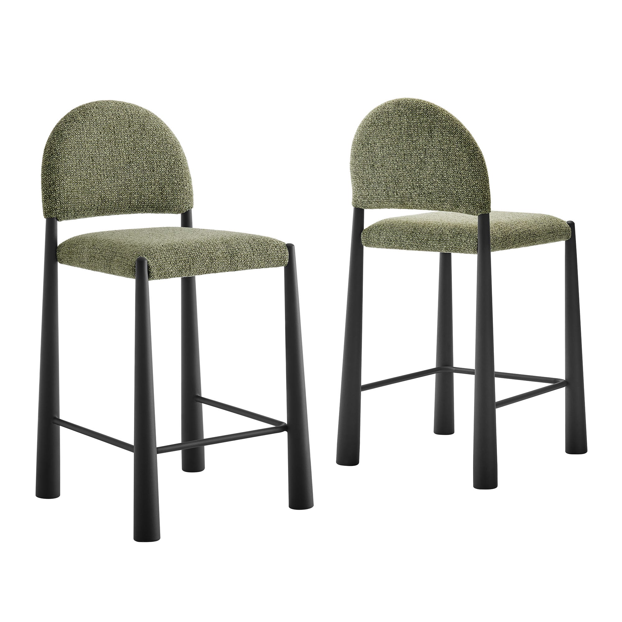 Modway EEI-7801 Hayley Upholstered Fabric Counter Stools Set of 2