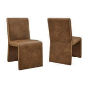 Modway EEI-7827 Emory Vegan Leather Dining Side Chair Set of 2