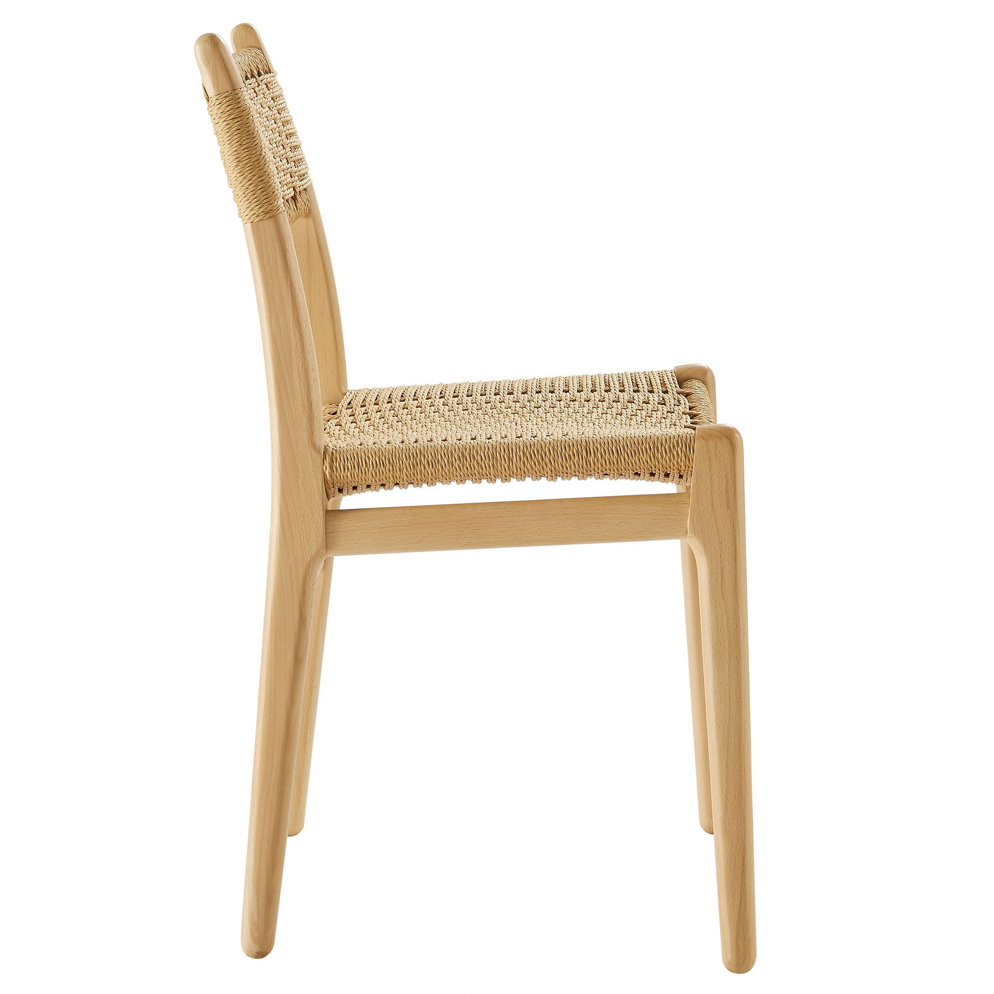 Modway Wynn Rope and Wood Dining Side Chair EEI-7836