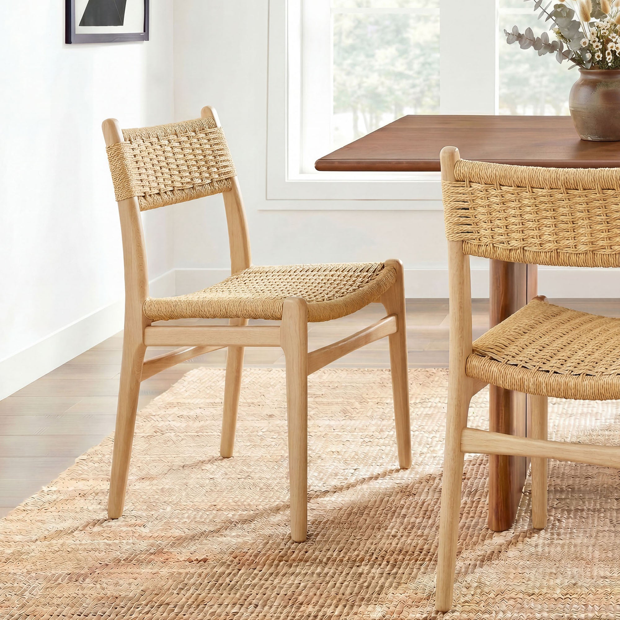 Modway Wynn Rope and Wood Dining Side Chair EEI-7836