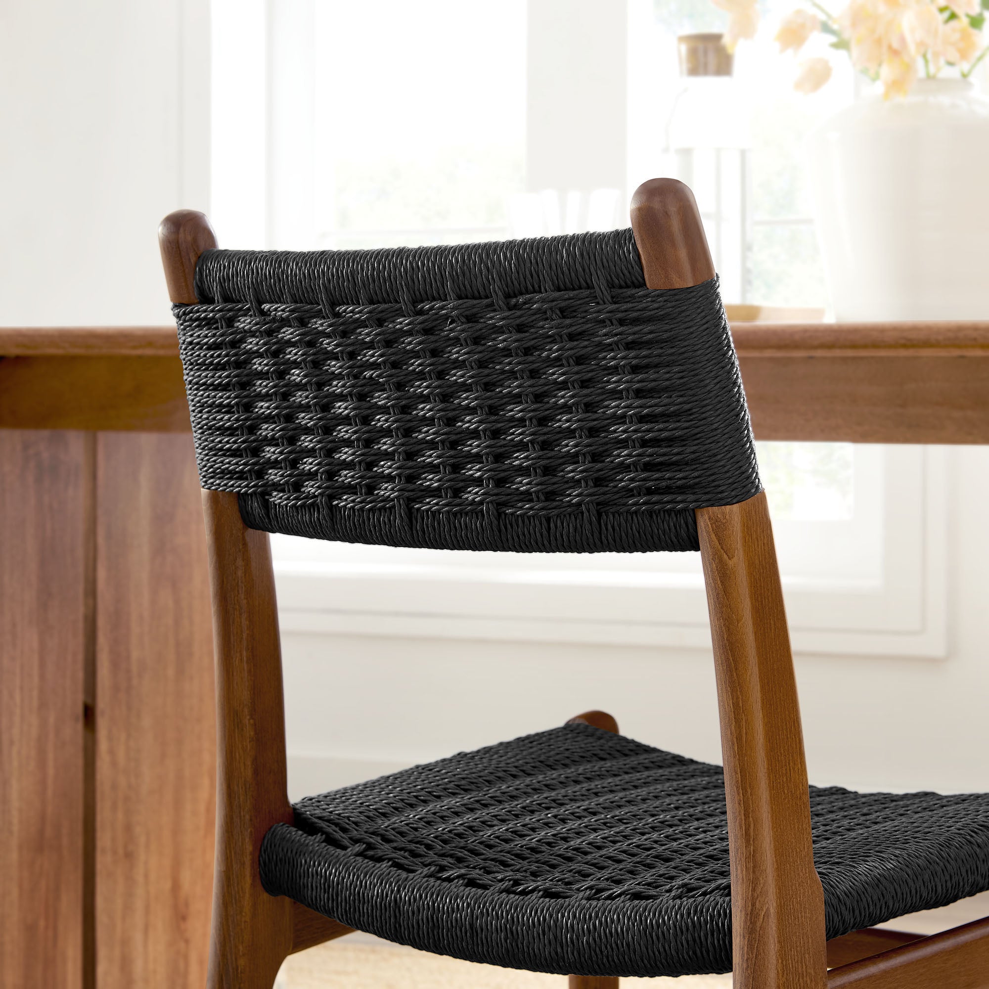 Modway Wynn Rope and Wood Dining Side Chair EEI-7836
