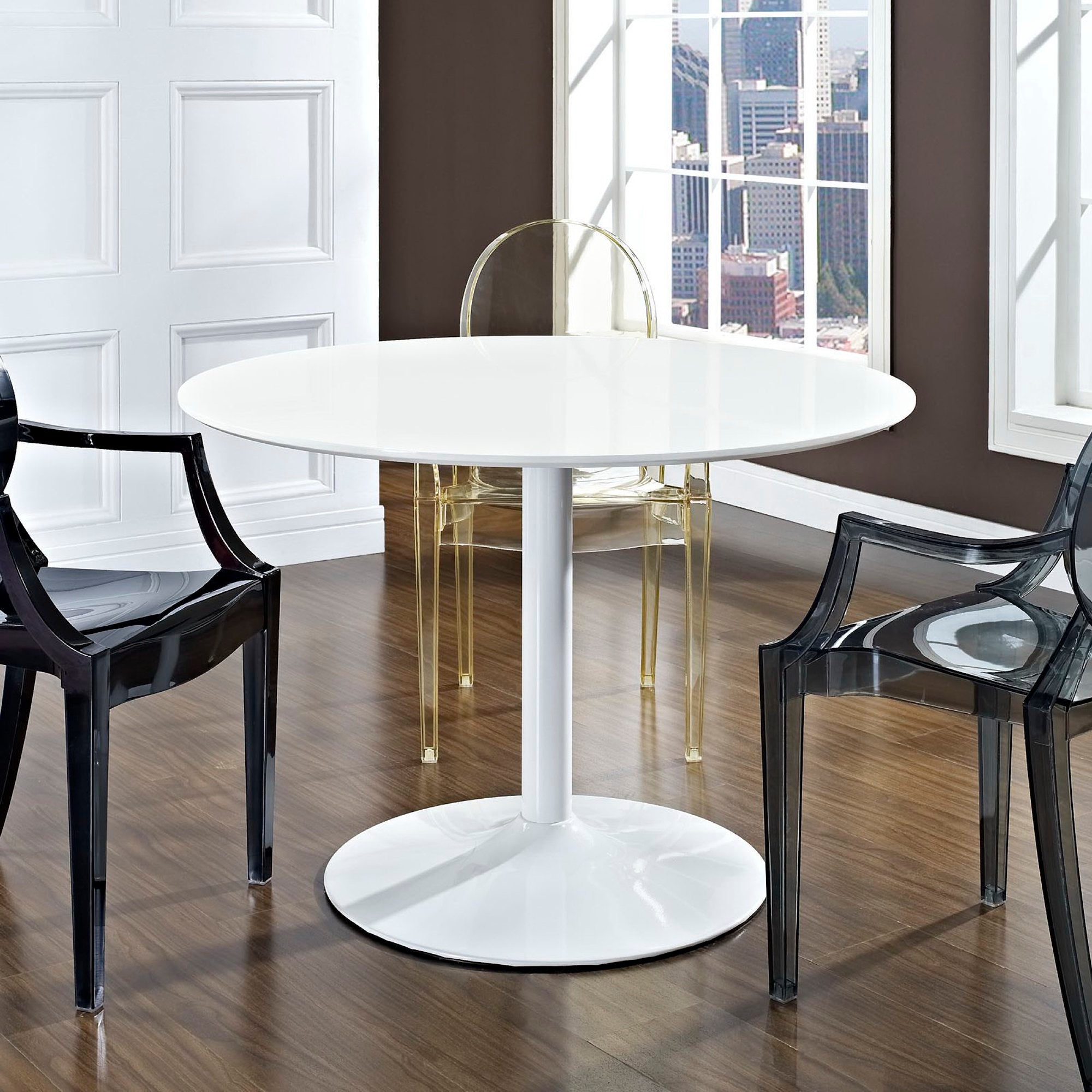 Modway Revolve Round Wood Dining Table