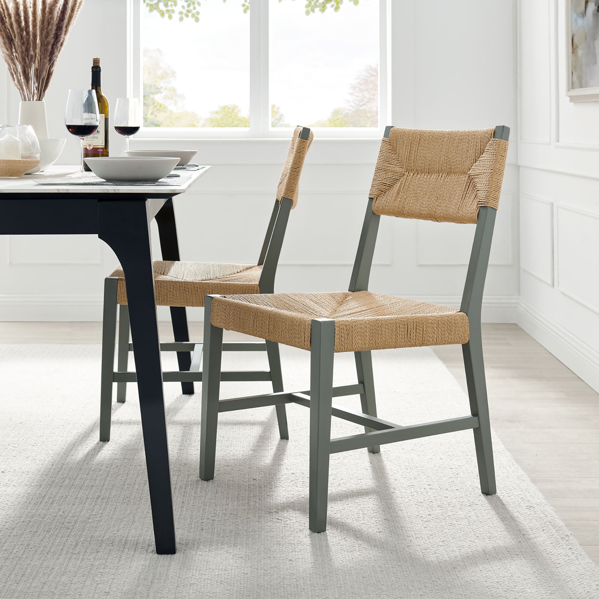 Modway Bodie Wood Dining Chair Set of 2 EEI-7899