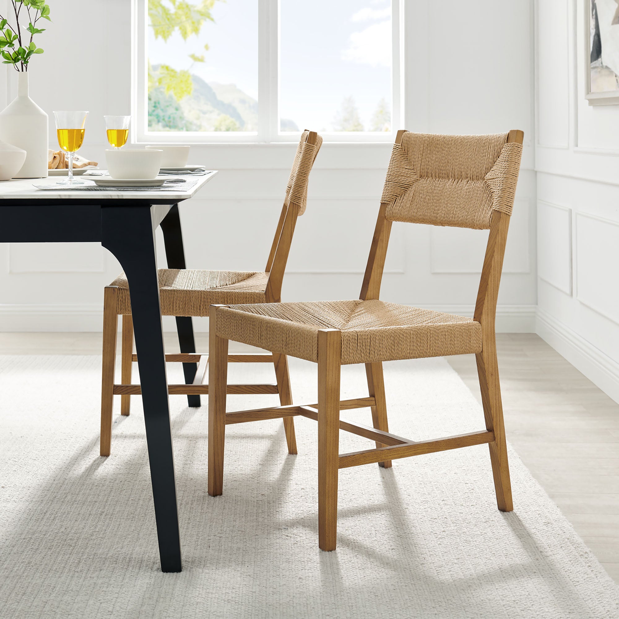 Modway Bodie Wood Dining Chair Set of 2 EEI-7899