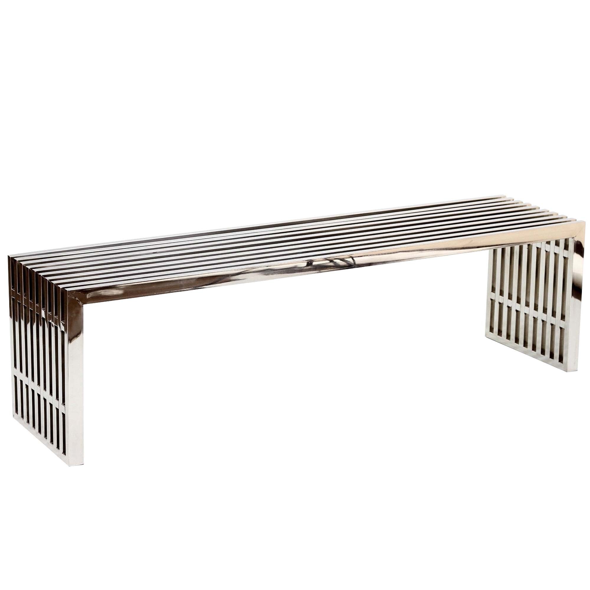 Modway Gridiron Benches Set of 2