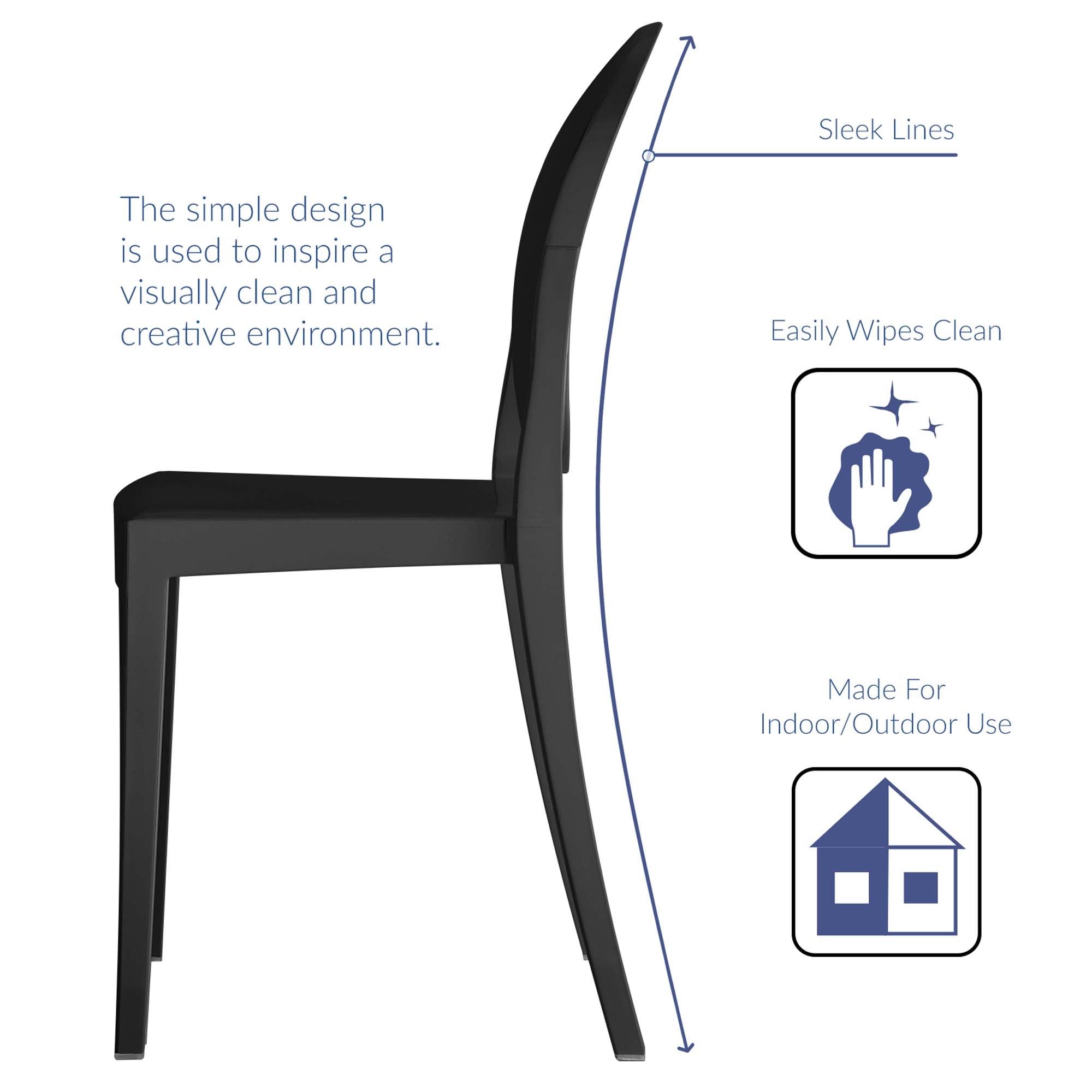 Modway Casper Dining Chairs Set of 2