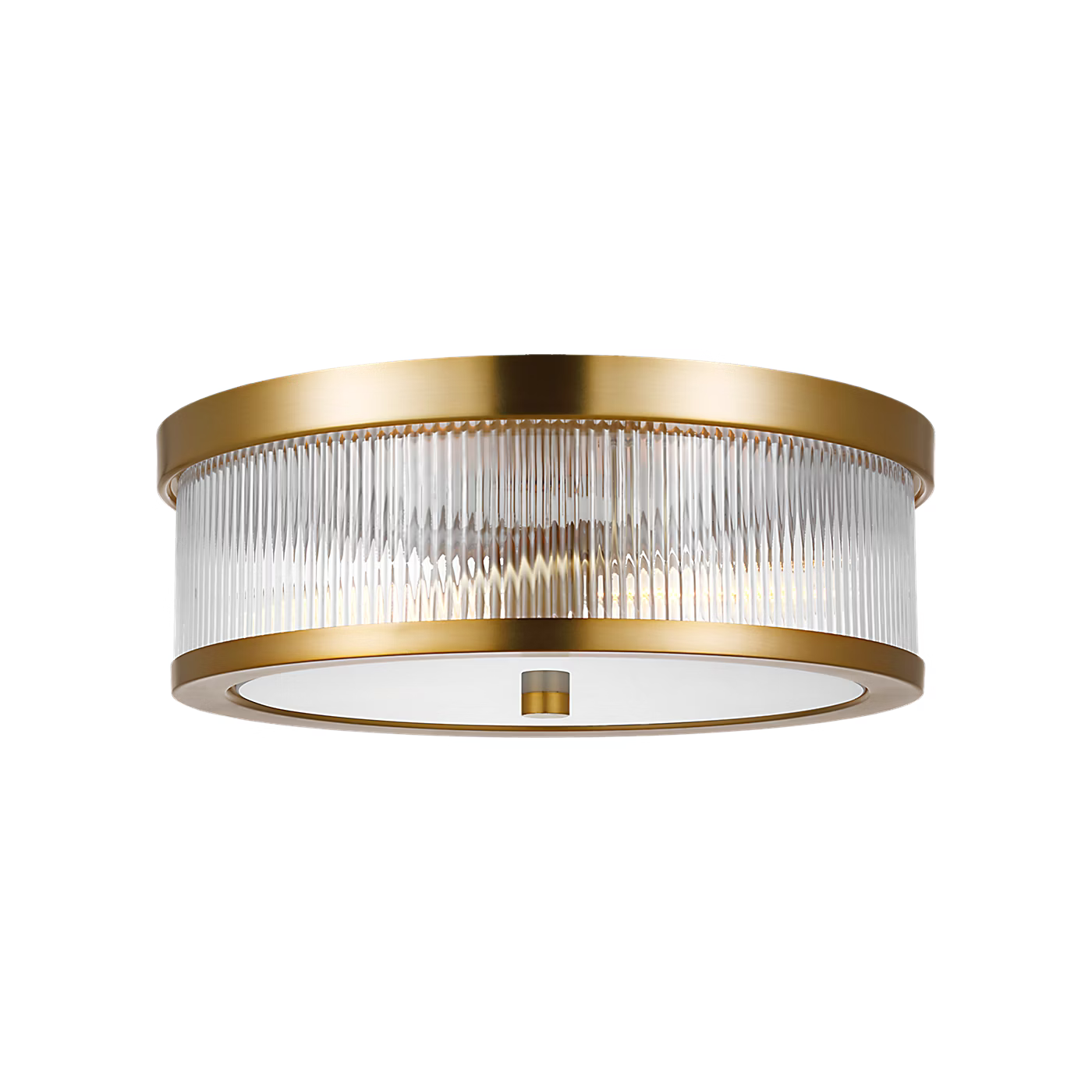 Visual Comfort | Geneva Medium Flush Mount CF1052 | Chapman & Myers | Clear Fluted Glass | Studio Collection