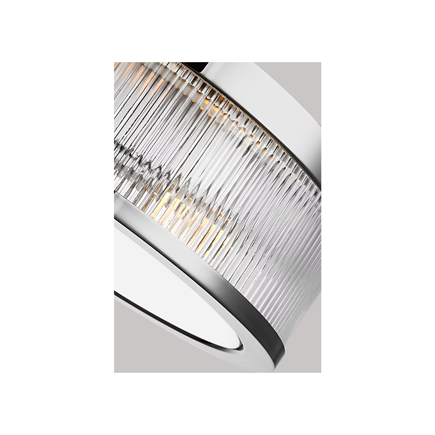 Visual Comfort | Geneva Medium Flush Mount CF1052 | Chapman & Myers | Clear Fluted Glass | Studio Collection