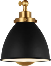 Wellfleet One-Arm Dome Sconce