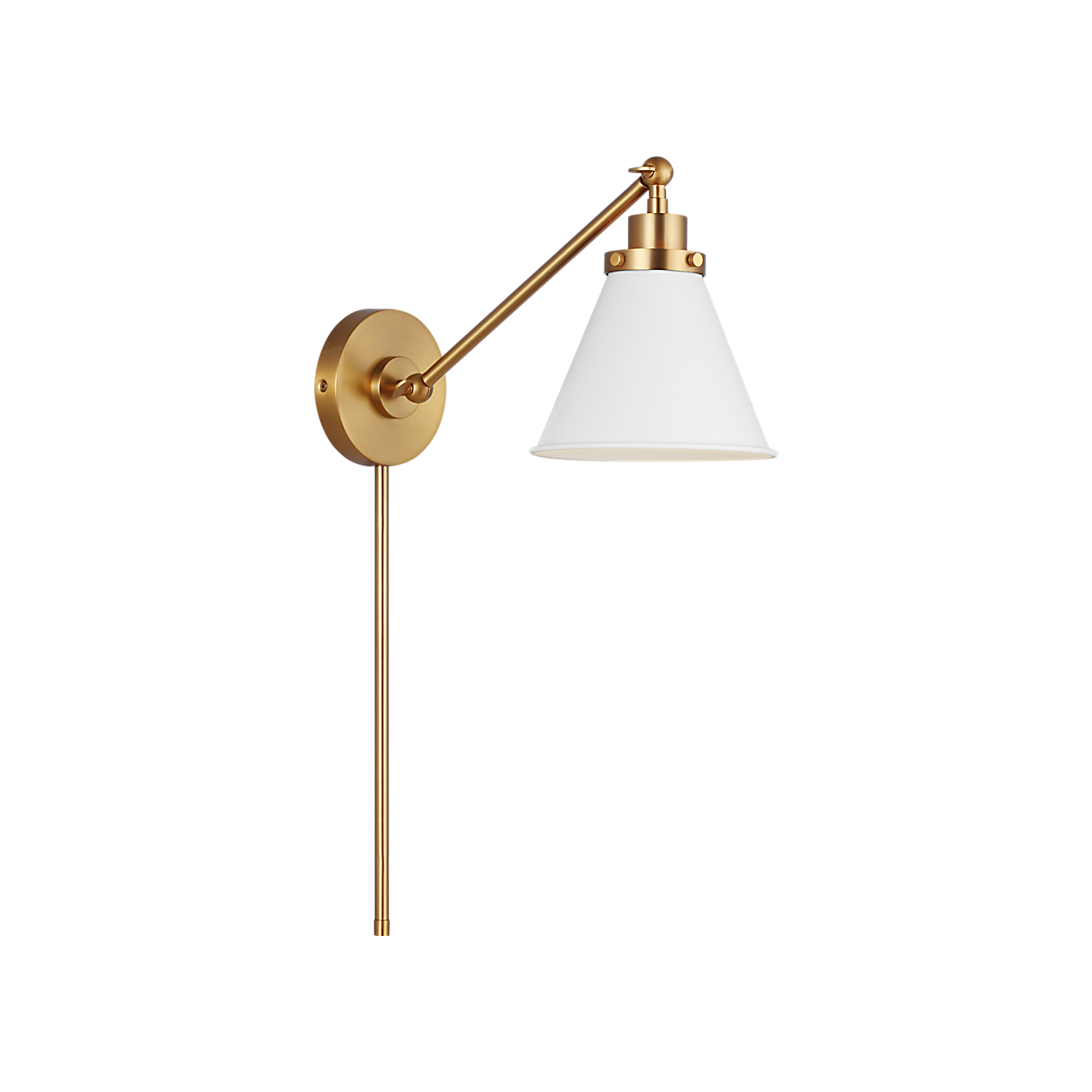Visual Comfort Wellfleet One-Arm Cone Sconce