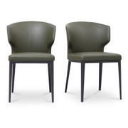 Moes Delaney Dining Chair Dark Green-Set of Two EJ-1018-27
