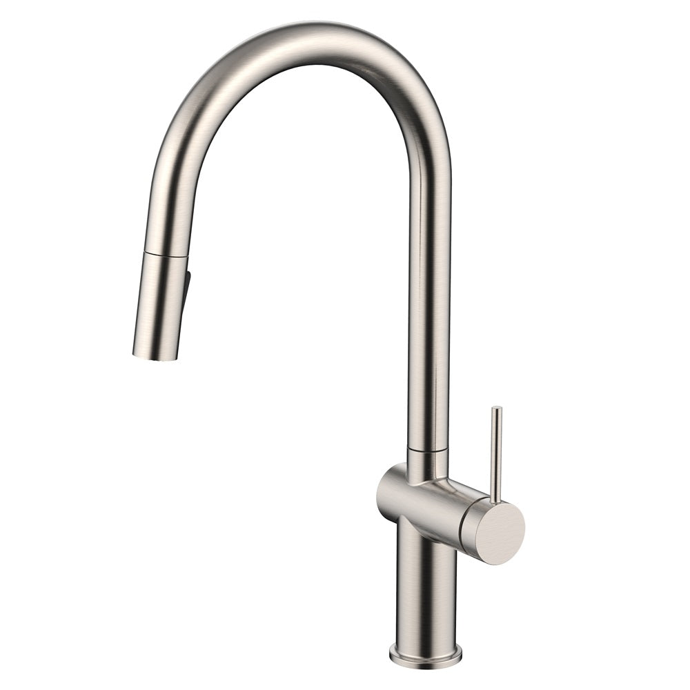 Daweier Single-Lever Pull Out Kitchen Faucet with Dual Function Spray Head EK7283132BN