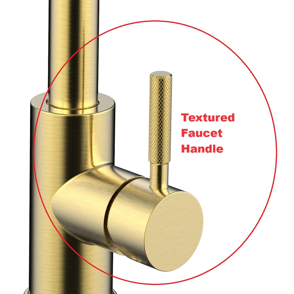 Daweier Single-Lever Pull Out Kitchen Faucet with Dual Function Spray Head EK7857298BG