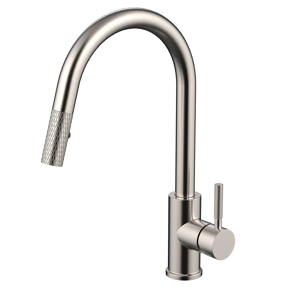 Daweier Single-Lever Pull Out Kitchen Faucet with Dual Function Spray Head EK7857298BN