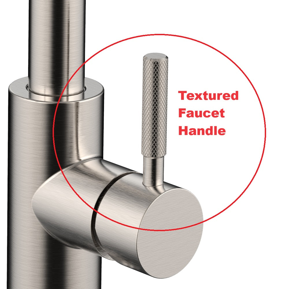 Daweier Single-Lever Pull Out Kitchen Faucet with Dual Function Spray Head EK7857298BN