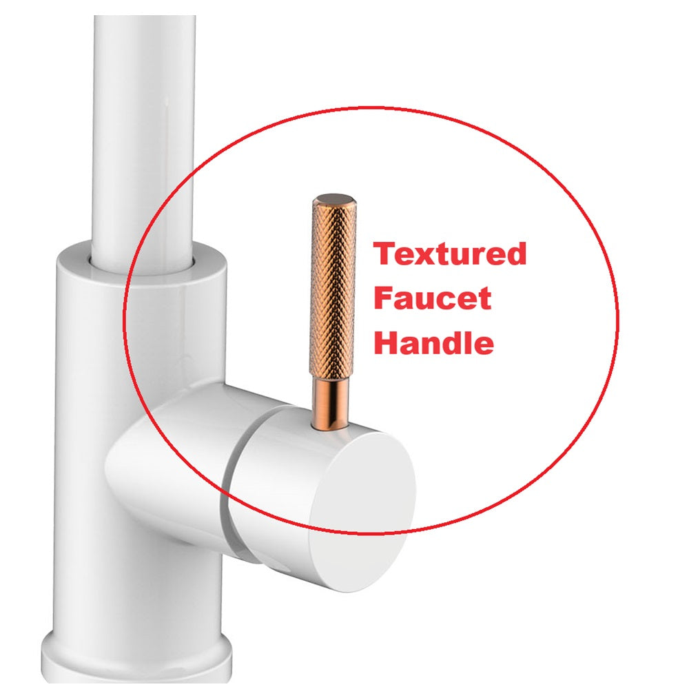 Daweier Single-Lever Pull Out Kitchen Faucet with Dual Function Spray Head EK7857298RGW