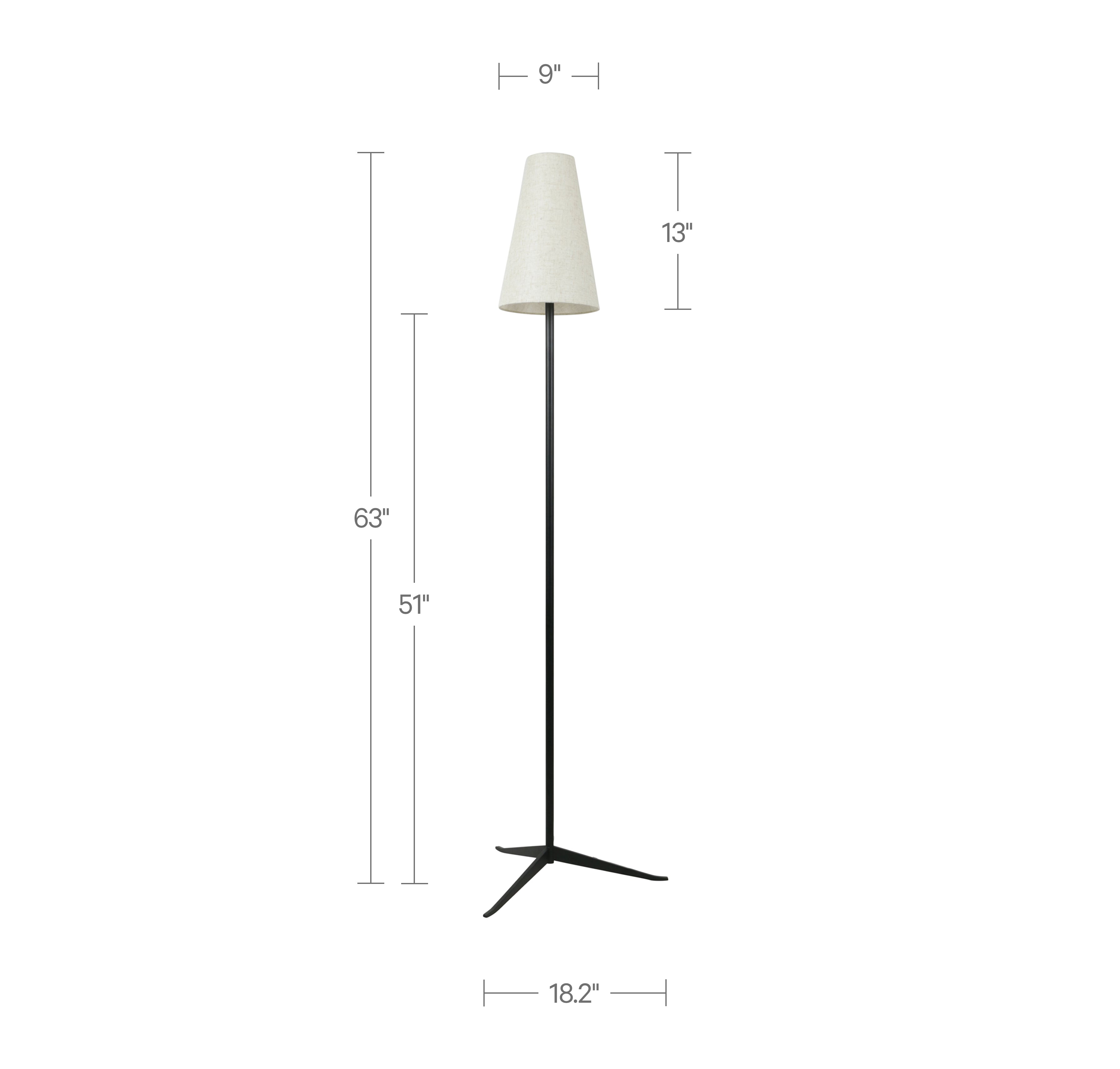 Moes Mathis Floor Lamp EL-1000-02