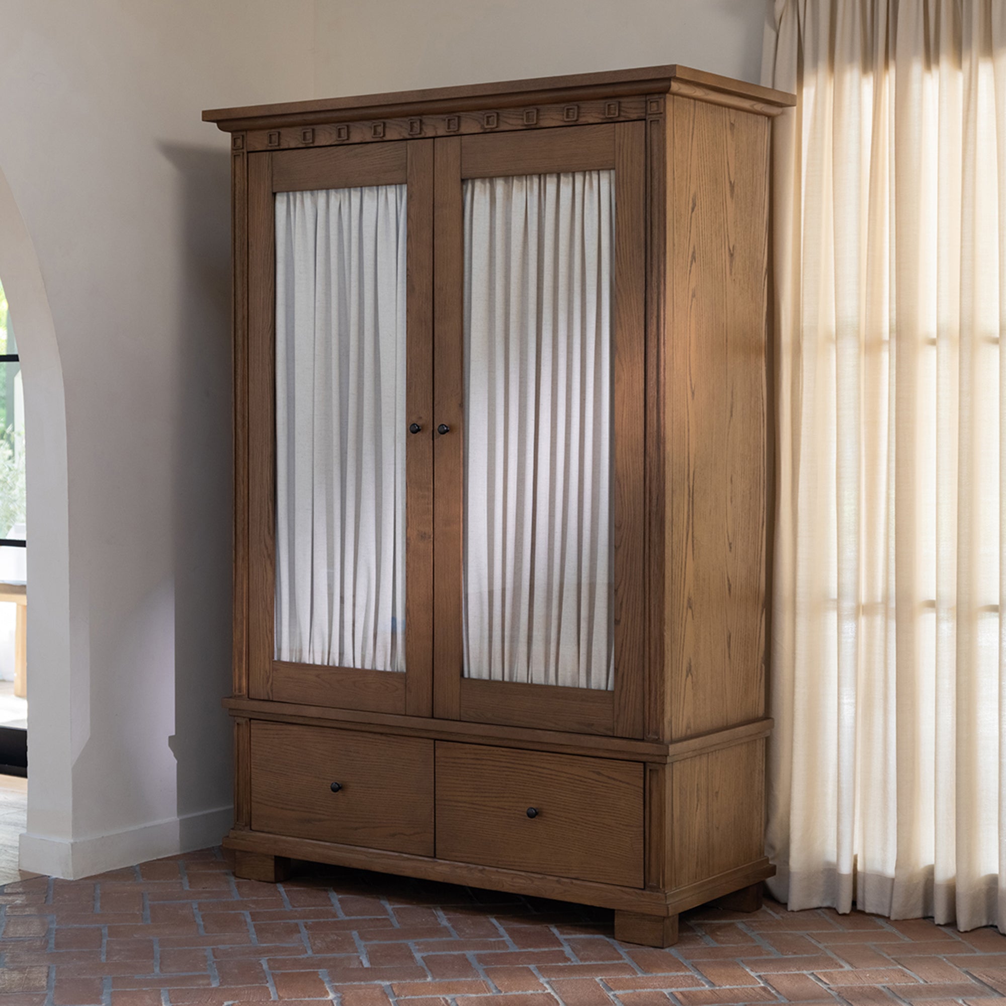 Moes Lillian Tall Cabinet Brown EM-1018-03-0
