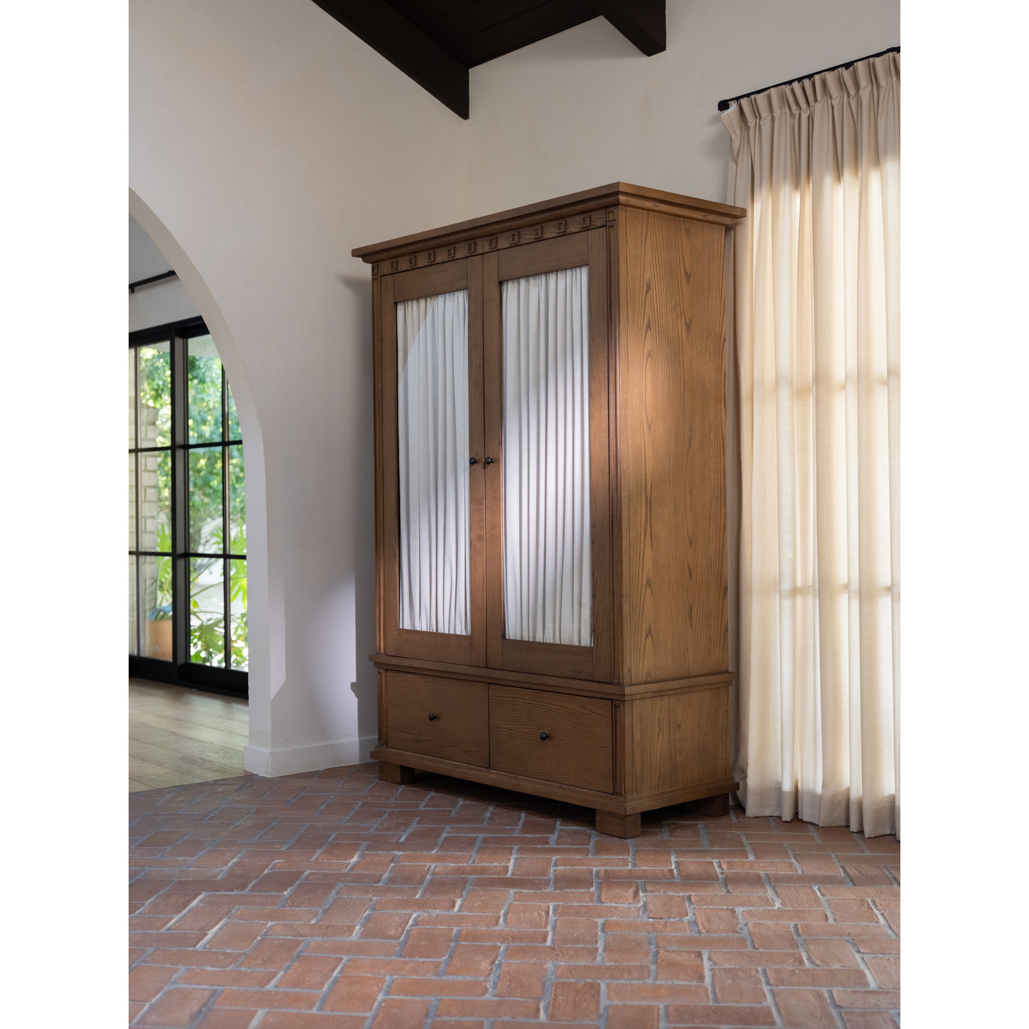 Moes Lillian Tall Cabinet Brown EM-1018-03-0