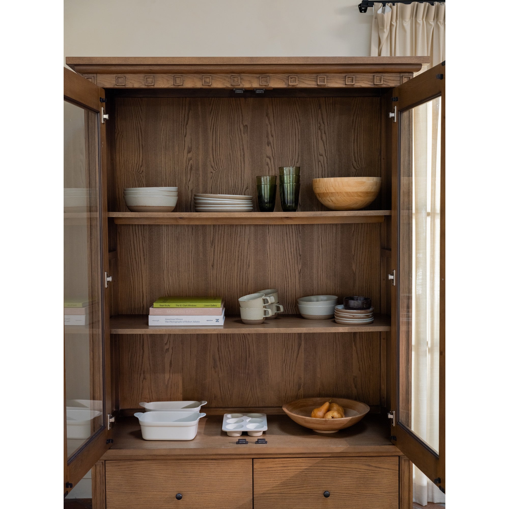 Moes Lillian Tall Cabinet Brown EM-1018-03-0