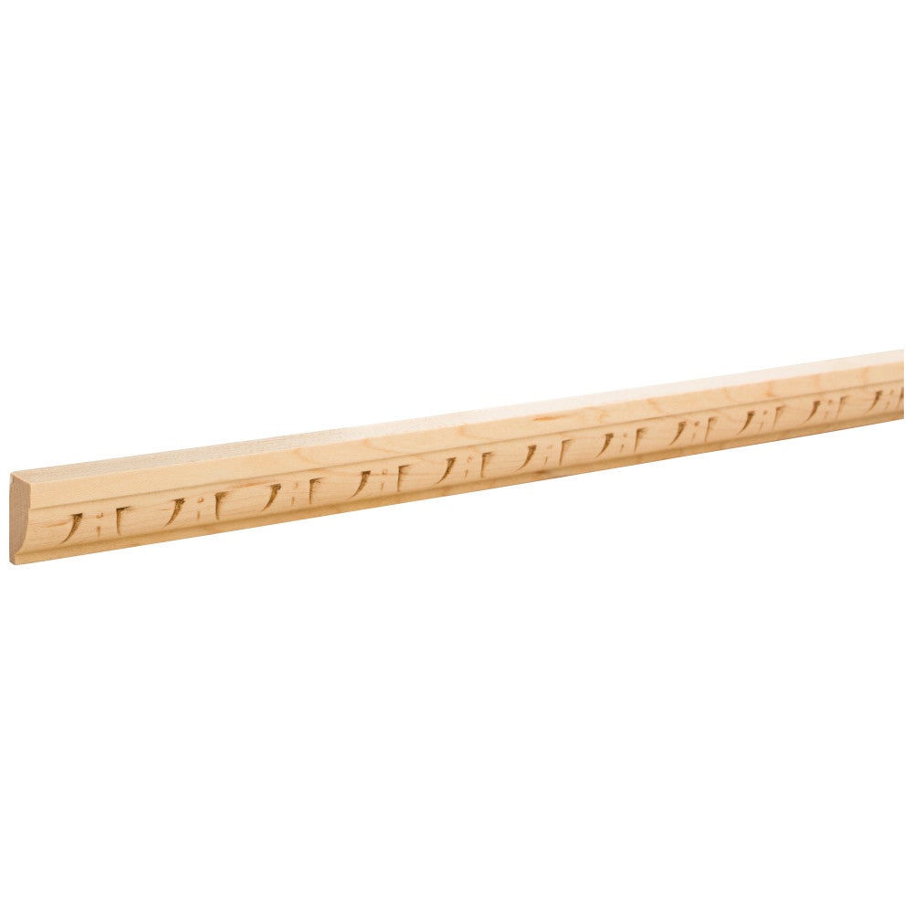 9/16" D x 1" H Alder Egg & Dart Embossed Moulding