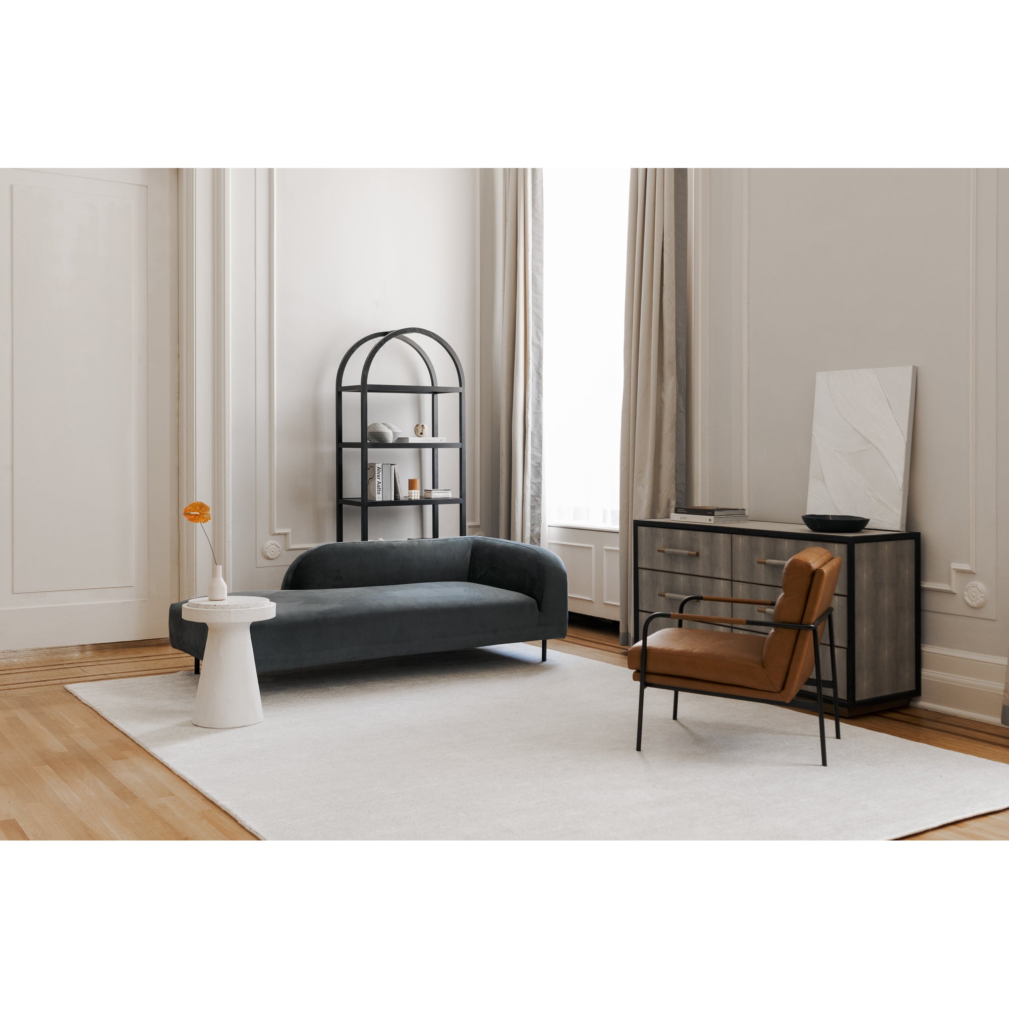 Moes Verlaine Armchair Chestnut Brown EQ-1013-03