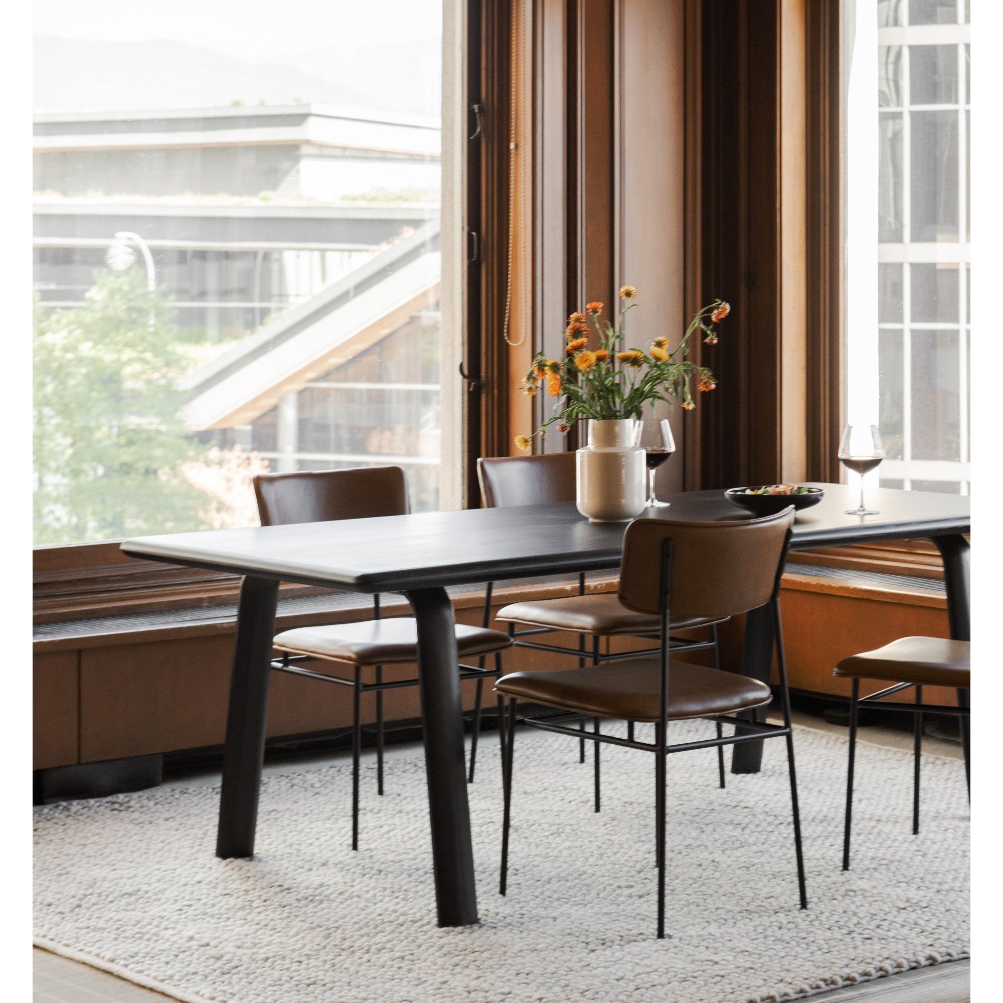 Moes Sailor Dining Chair Brown - Set Of Two EQ-1016-03
