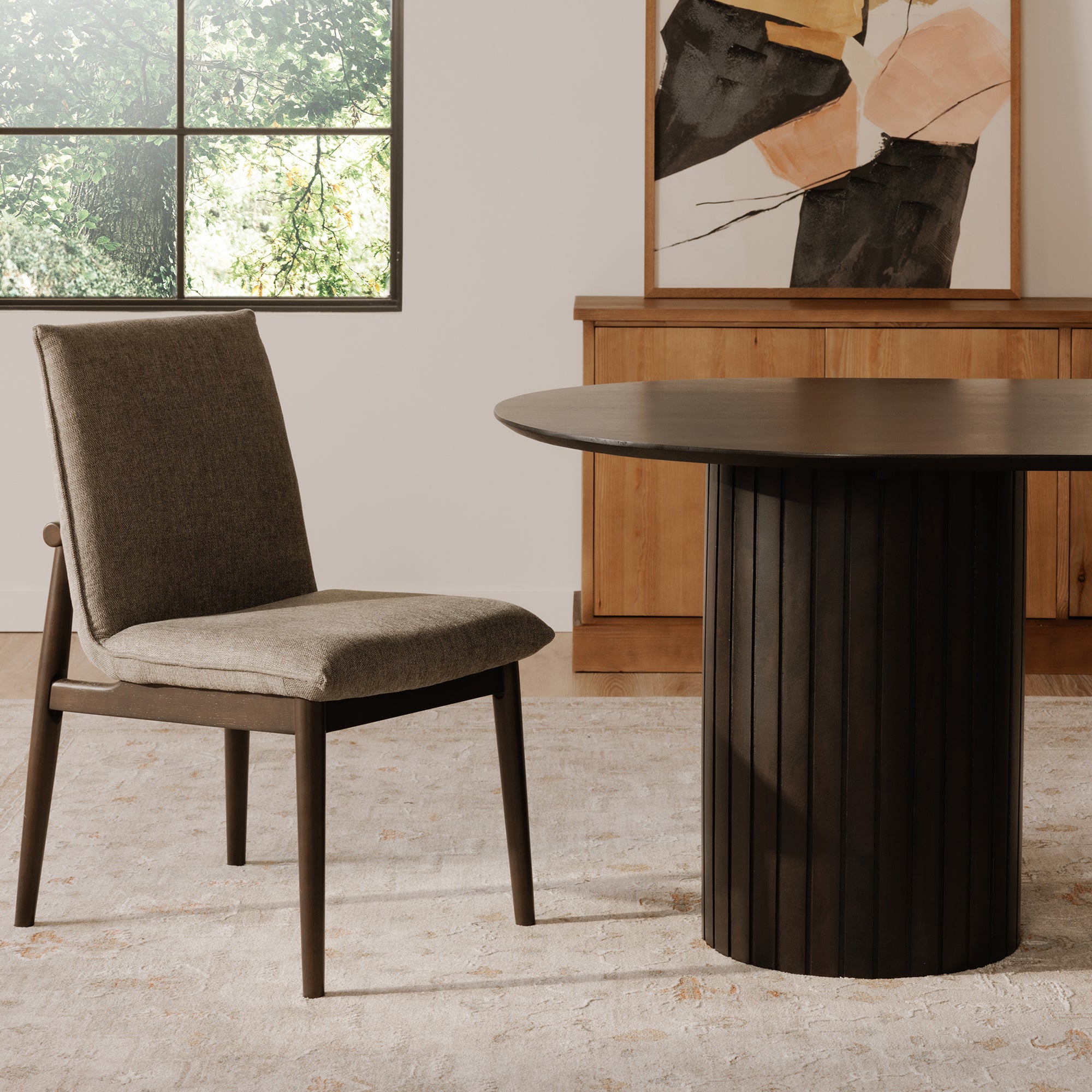 Moes Charlie Dining Chair Dark Grey – Set Of Two EQ-1023-25