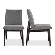 Moes Charlie Dining Chair Dark Grey – Set Of Two EQ-1023-25
