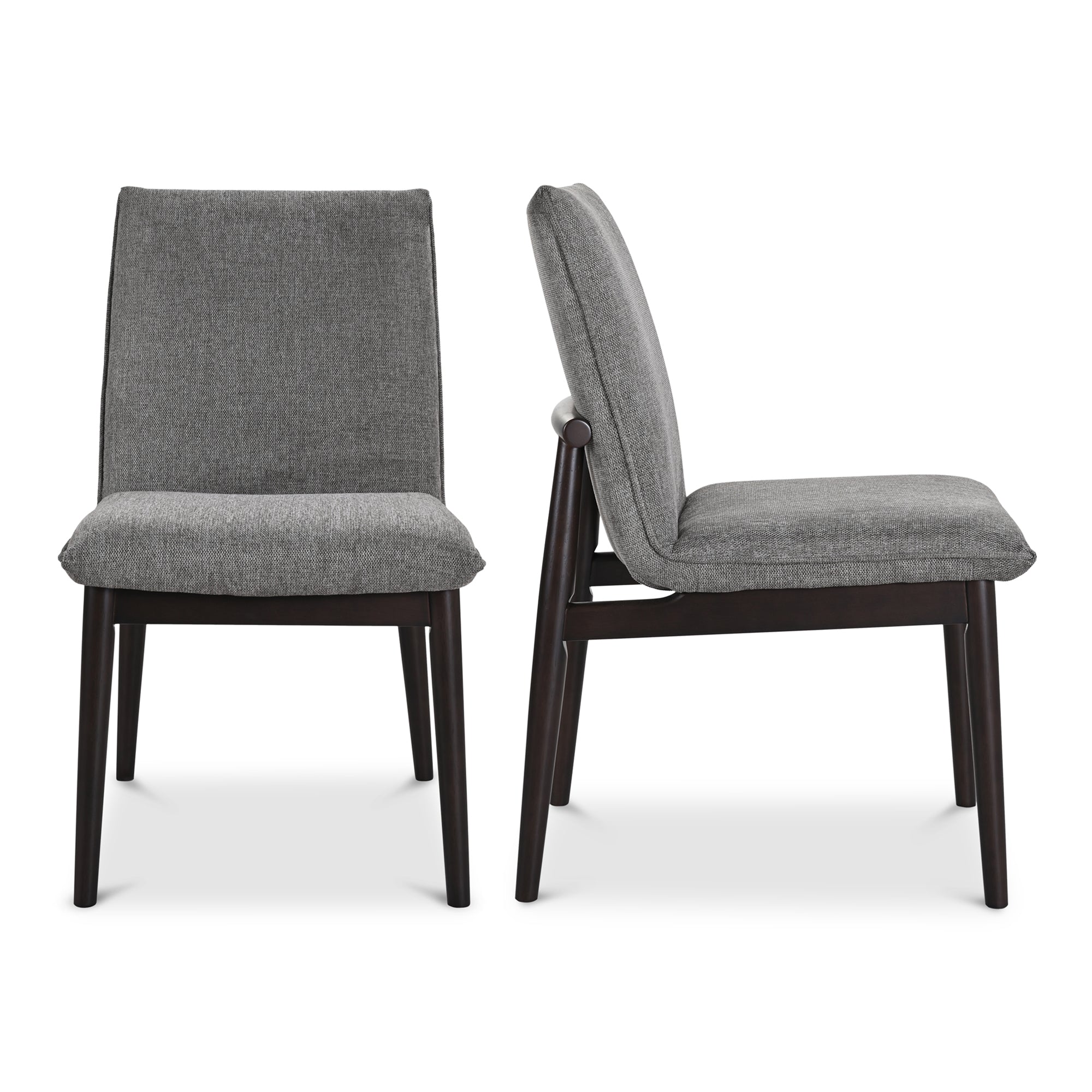 Moes Charlie Dining Chair Dark Grey – Set Of Two EQ-1023-25