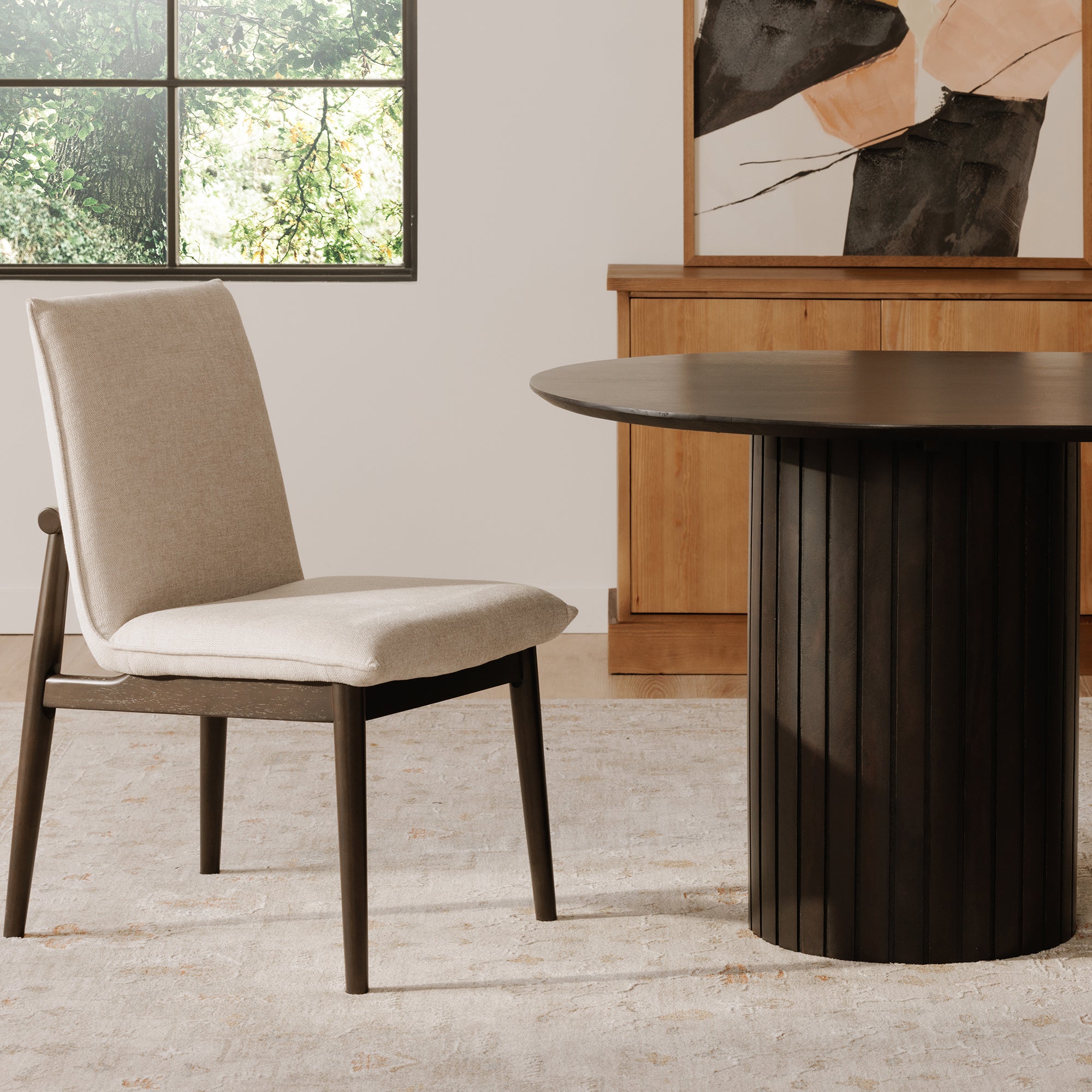 Moes Charlie Dining Chair Beige– Set Of Two EQ-1023-34