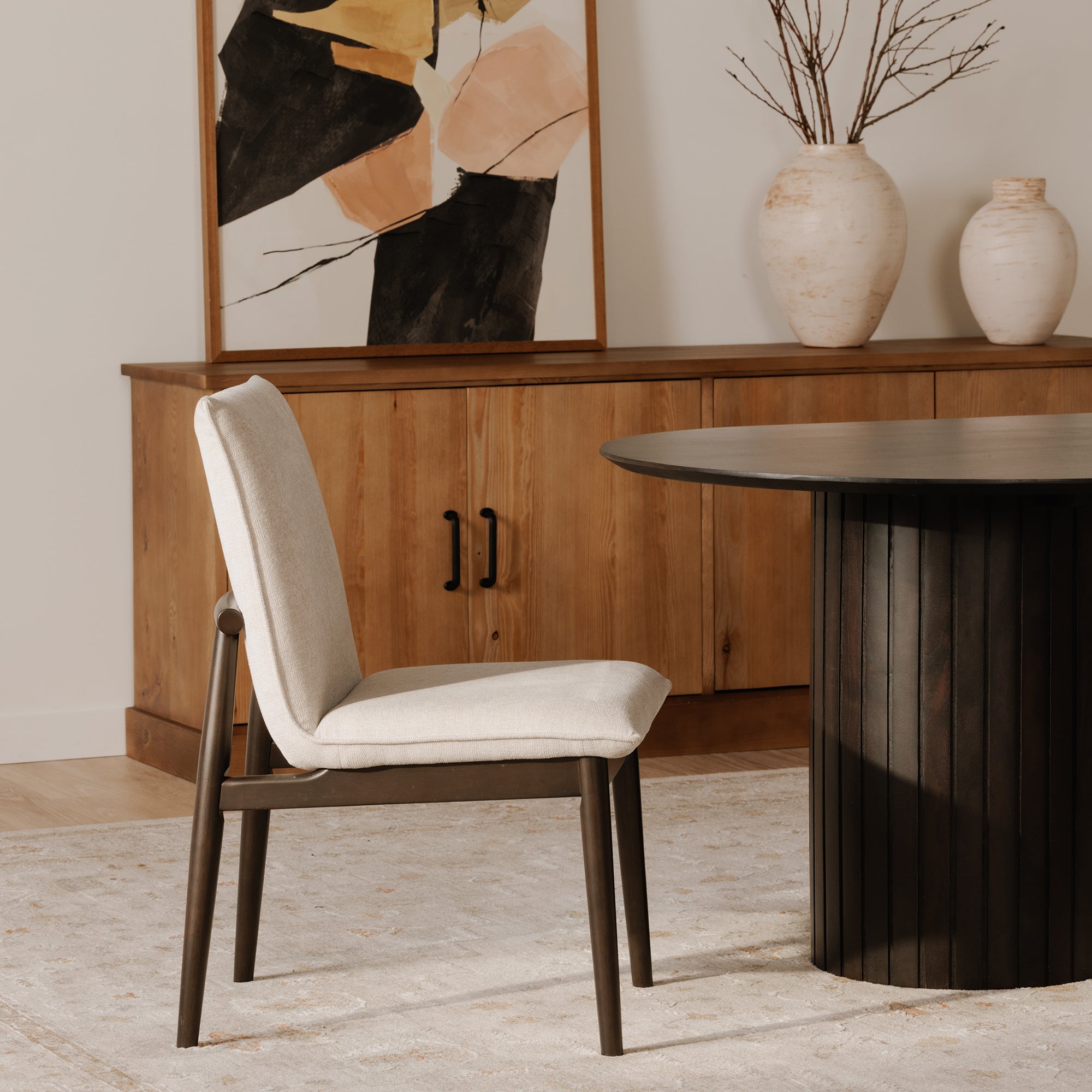 Moes Charlie Dining Chair Beige– Set Of Two EQ-1023-34