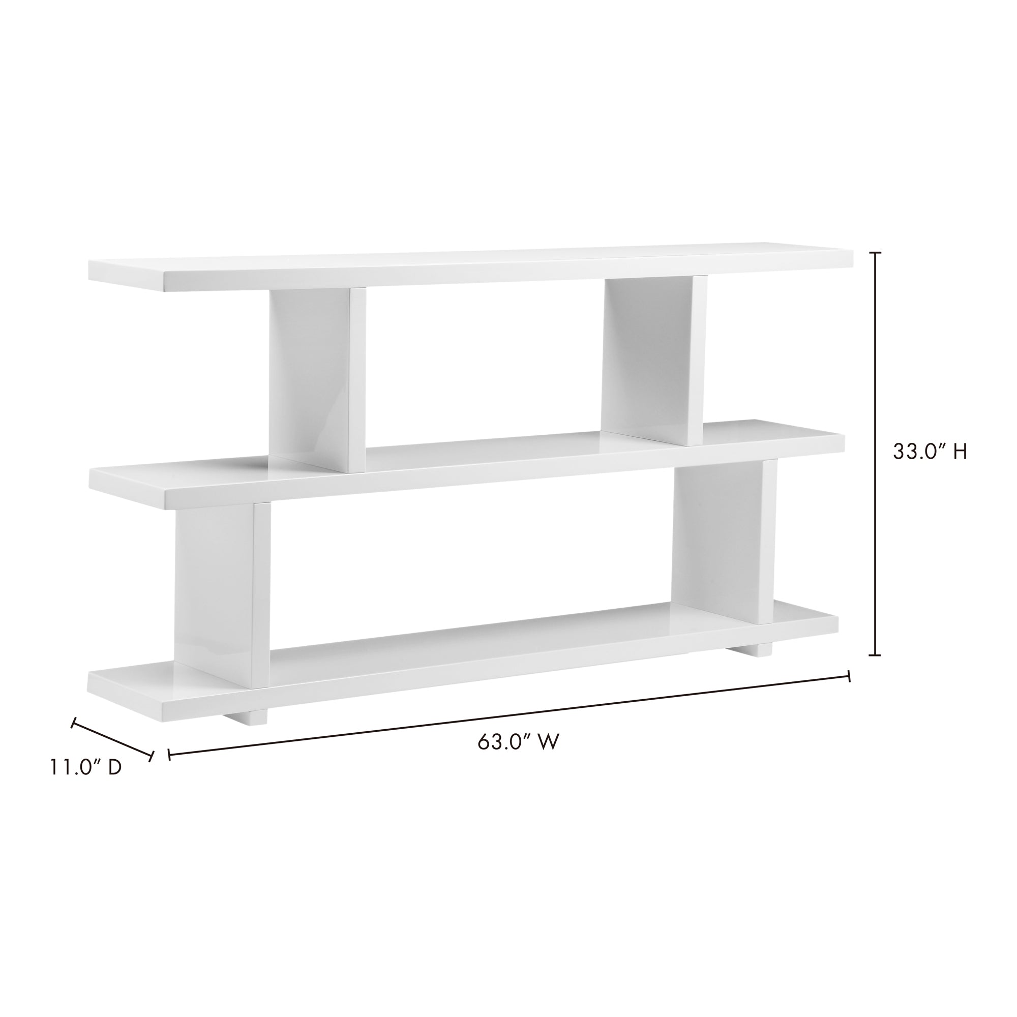 Moes Miri Small Shelf White ER-1072-18